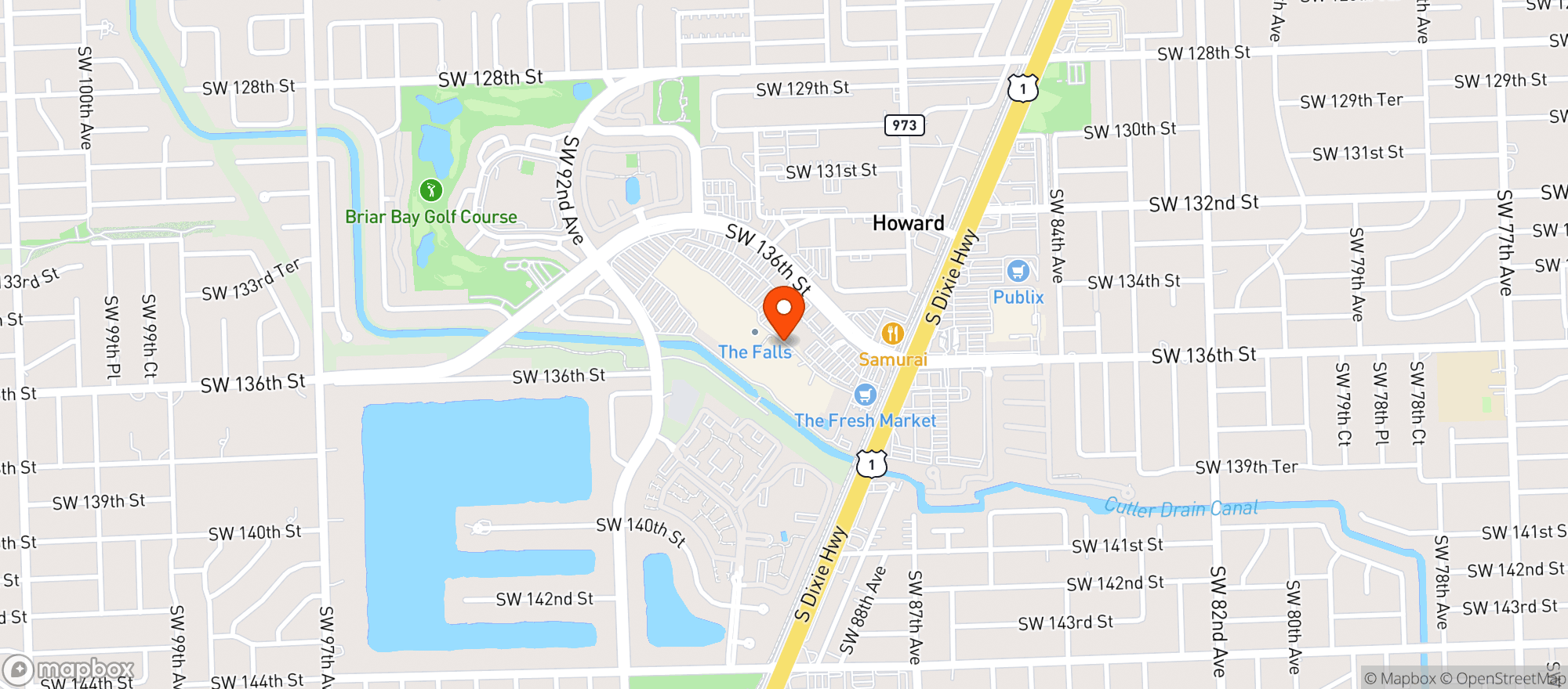 Map showing P F Changs China Bistro #2200