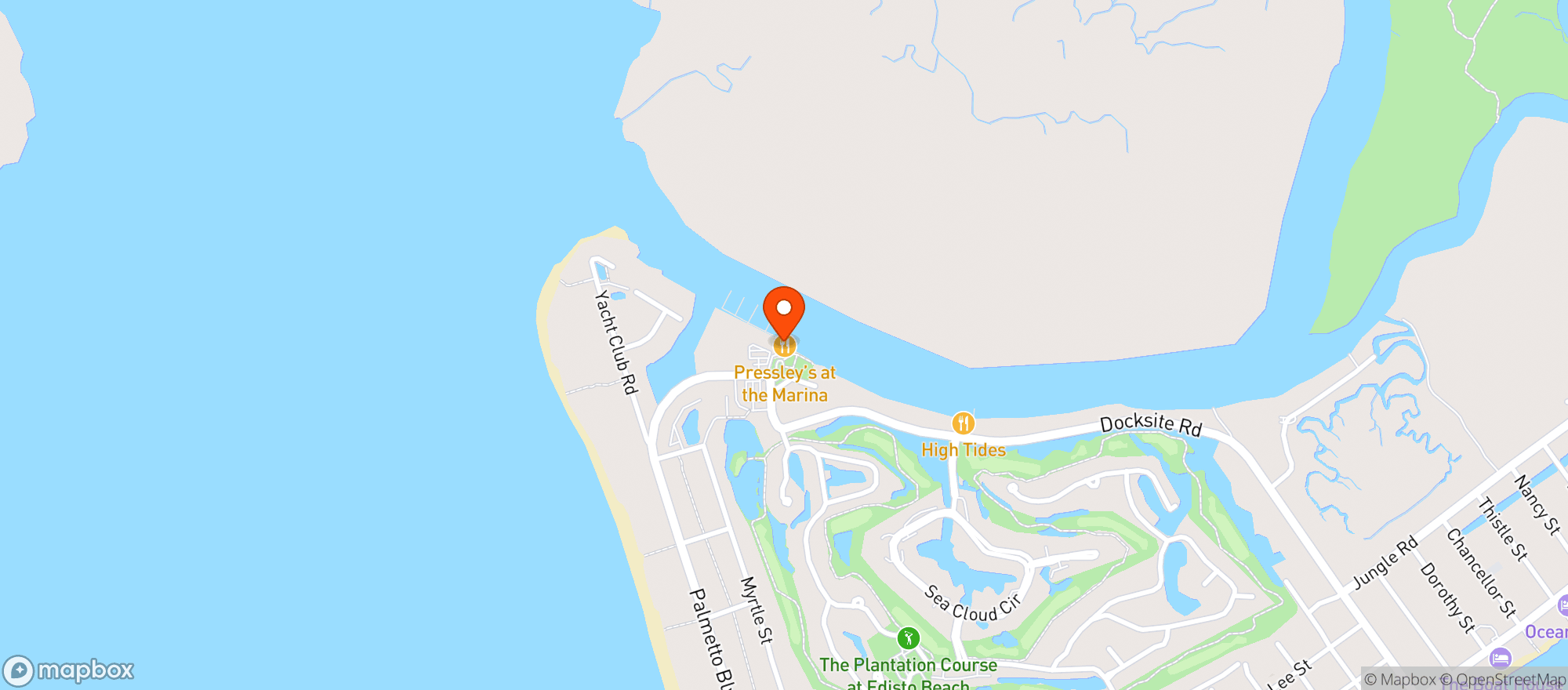 Map showing Pressleys @ Marina (chs)