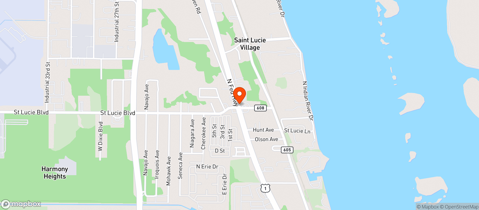Map showing Glover Market And Grill Inc