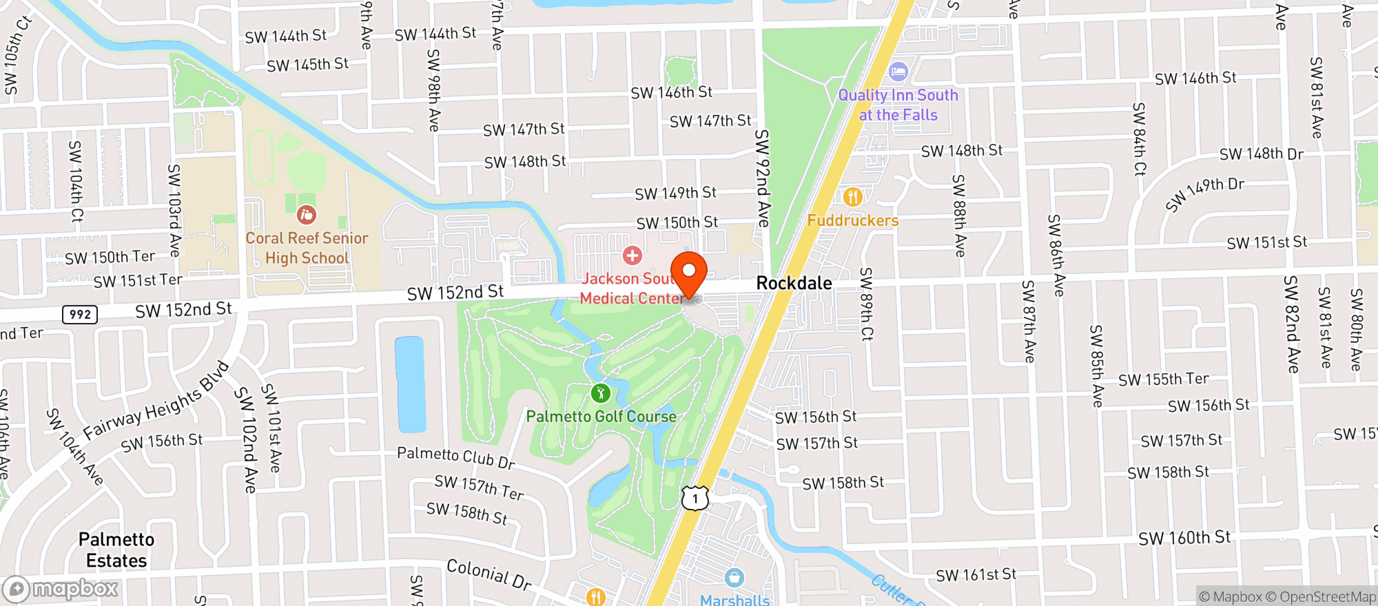 Map showing Sports Grill