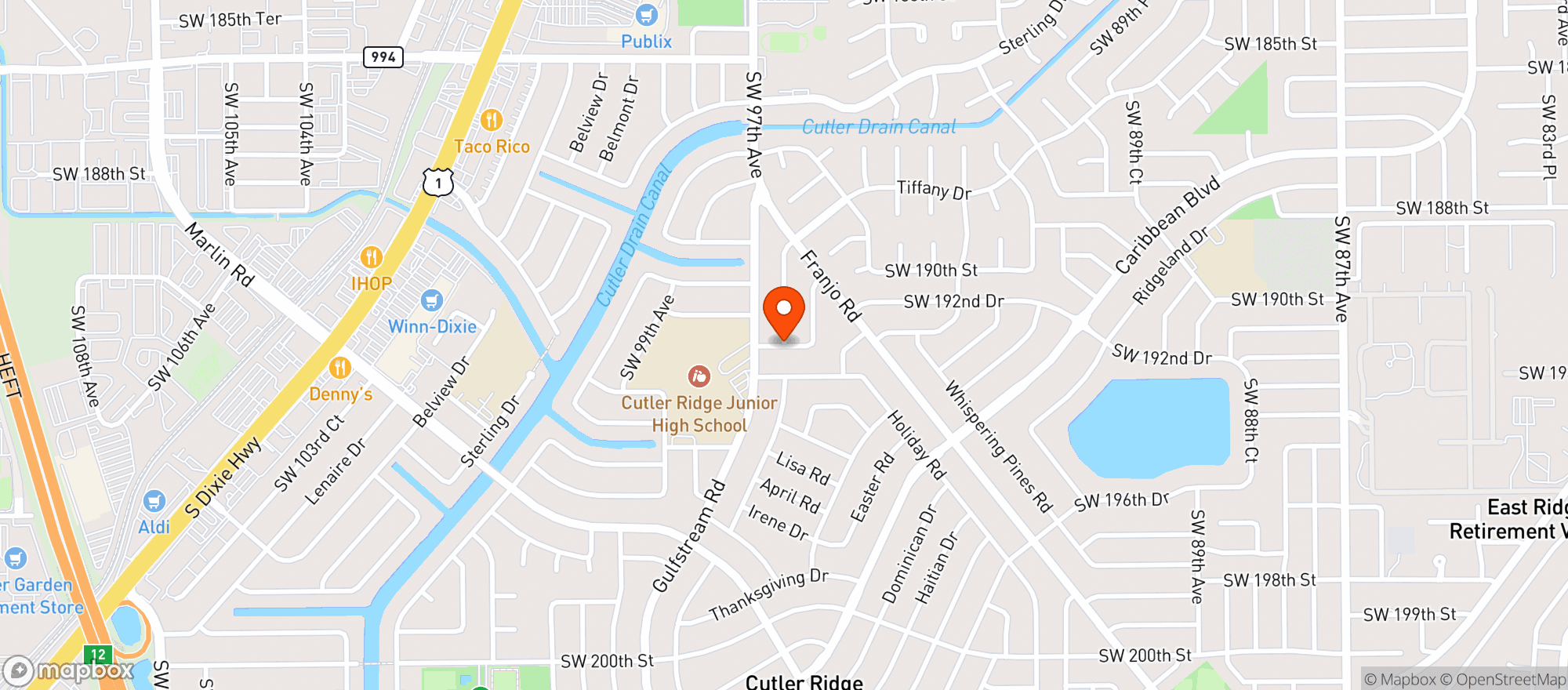 Map showing Corporate Ladder Brewing Company