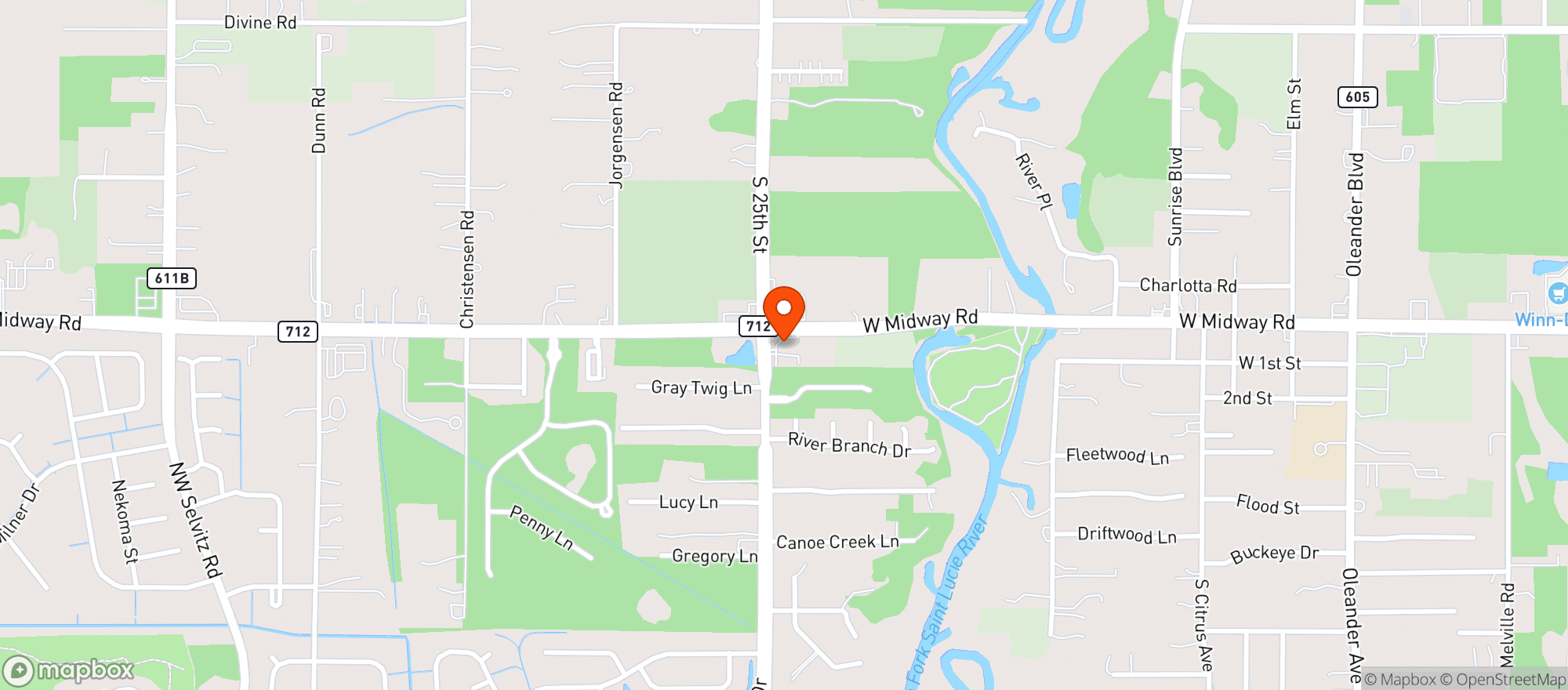 Map showing Bp Gas Station Fp