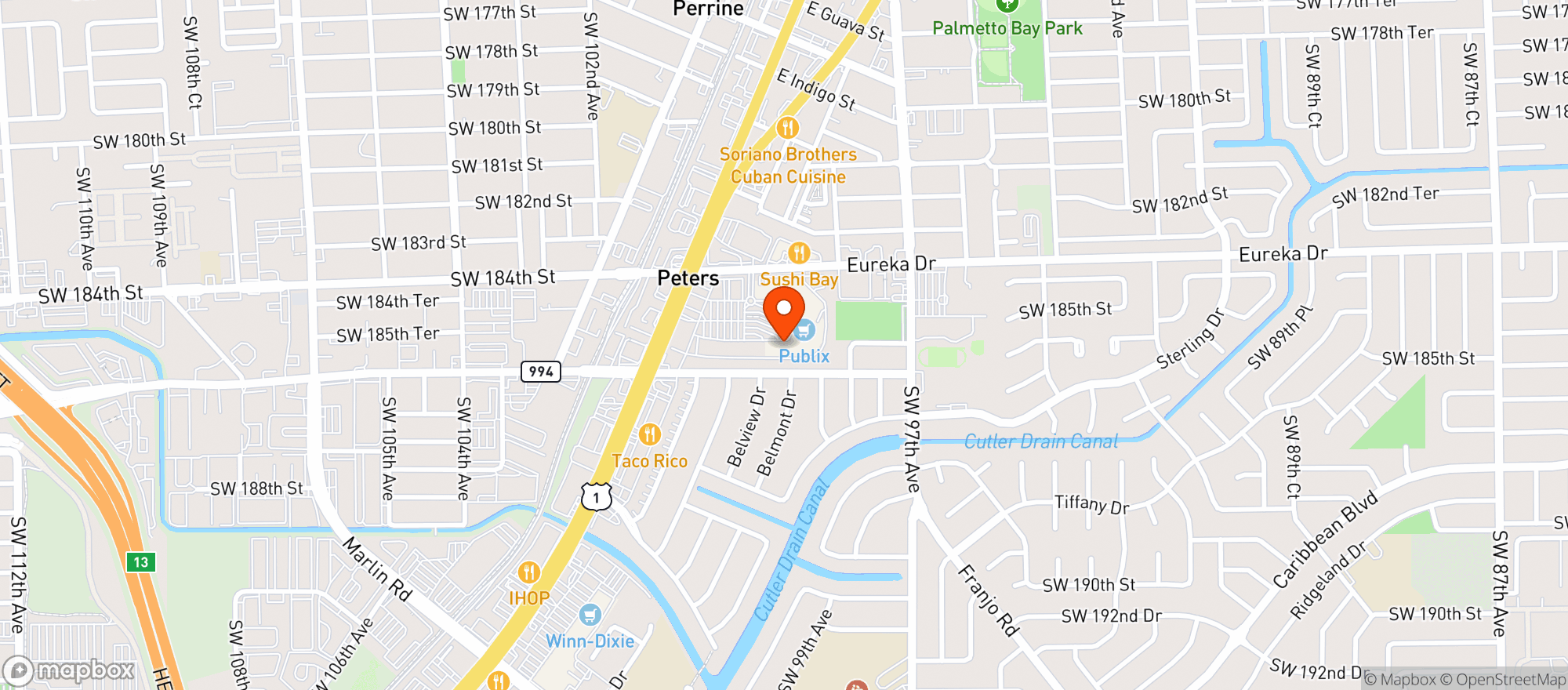 Map showing Gnc