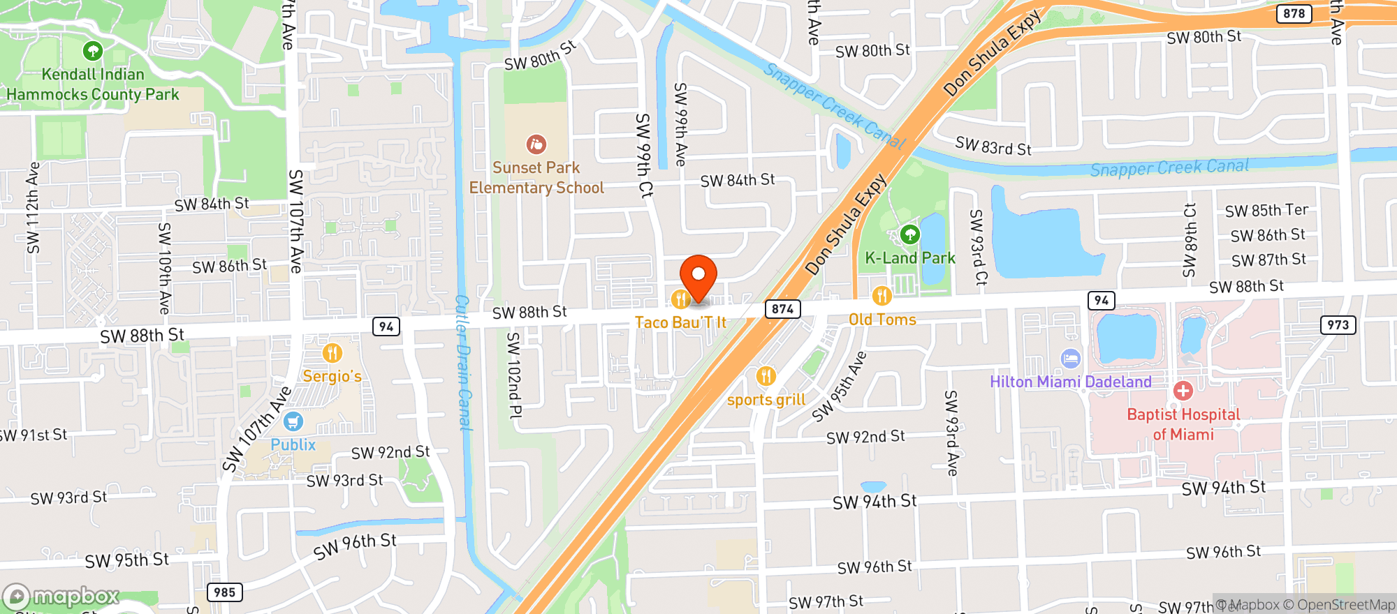 Map showing Checkers Discount Liquors