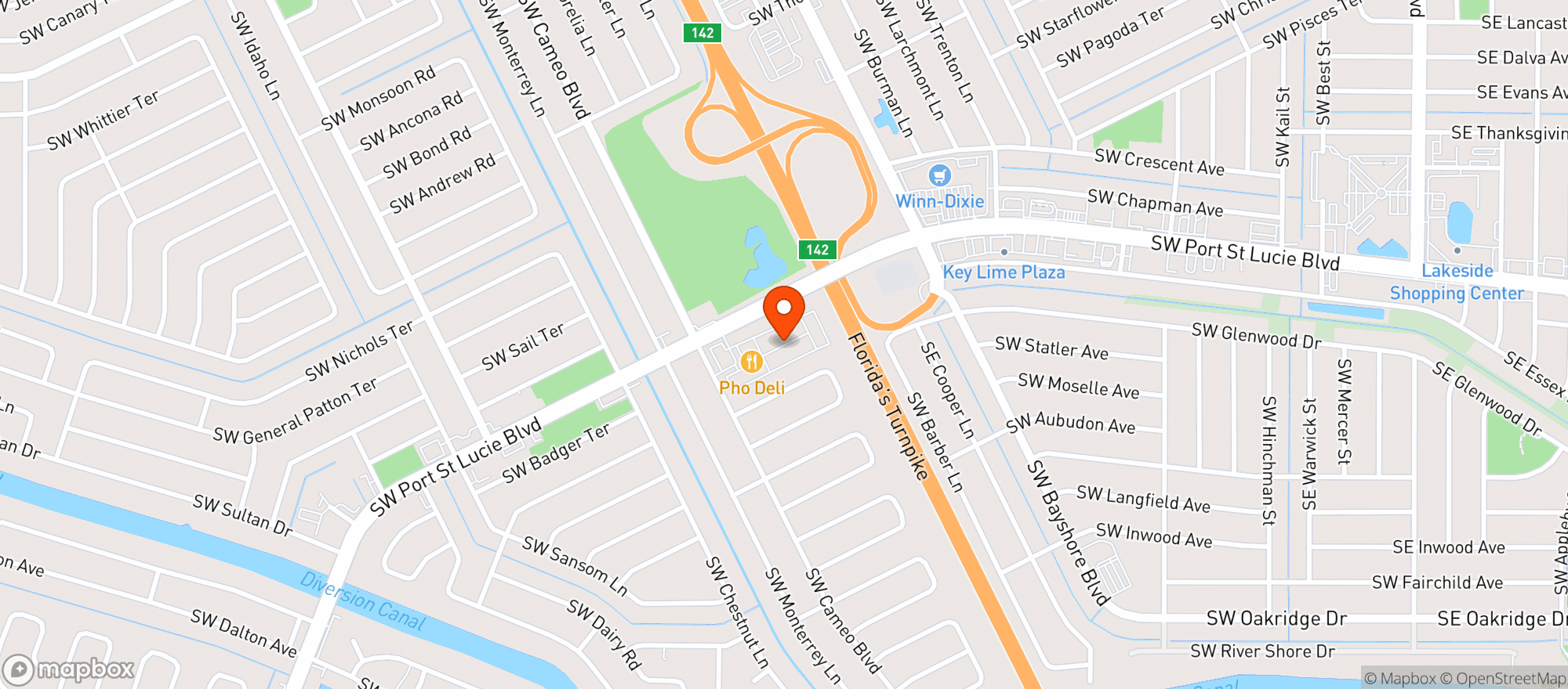 Map showing My Brothers Bbq