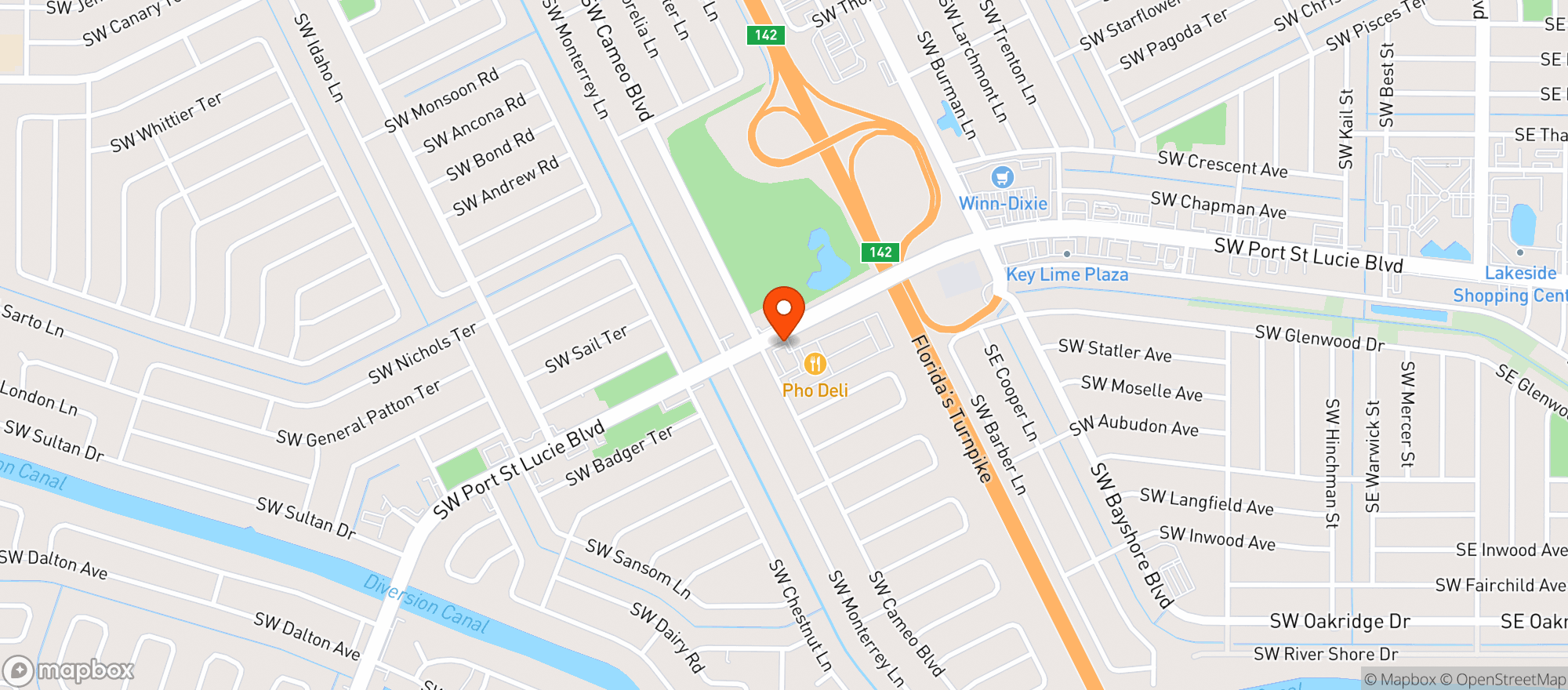 Map showing CHEVRON #53479