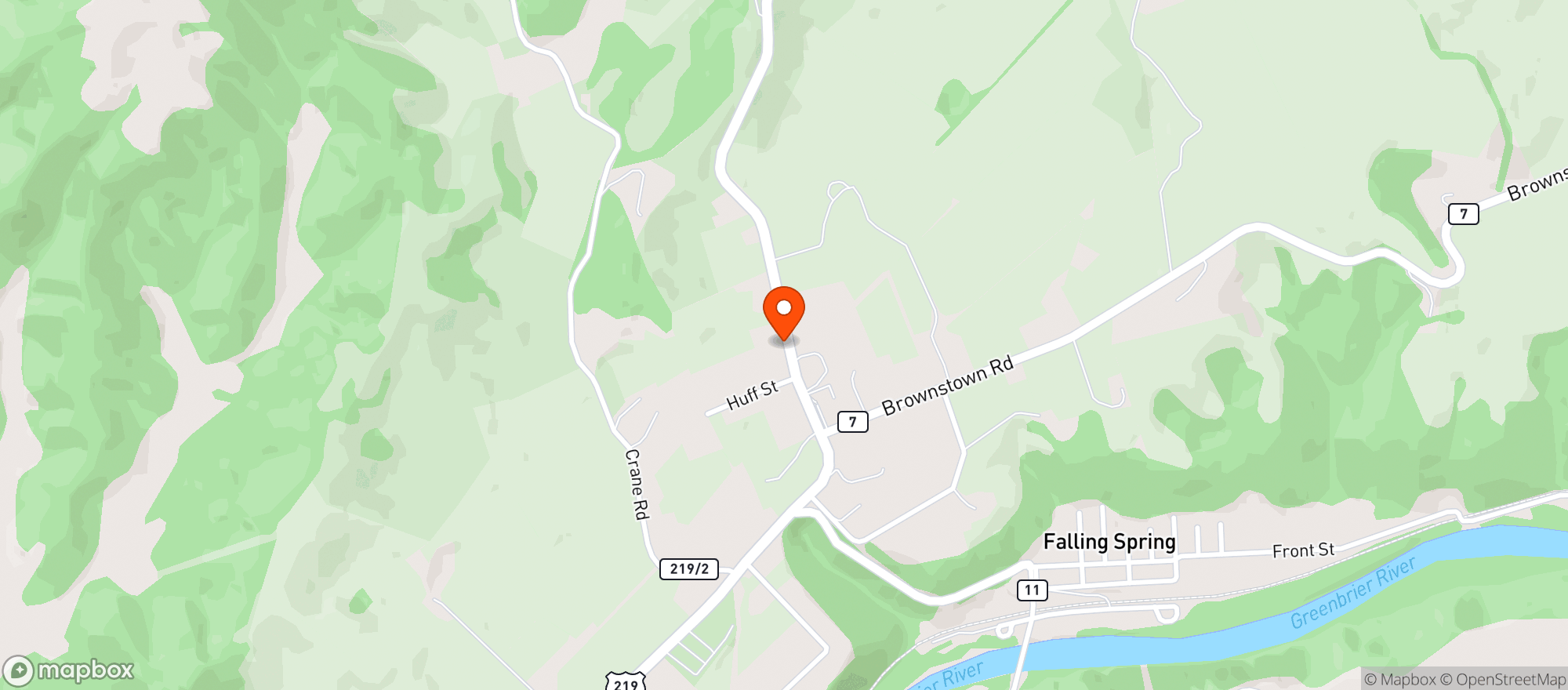 Map showing Mountain Table
