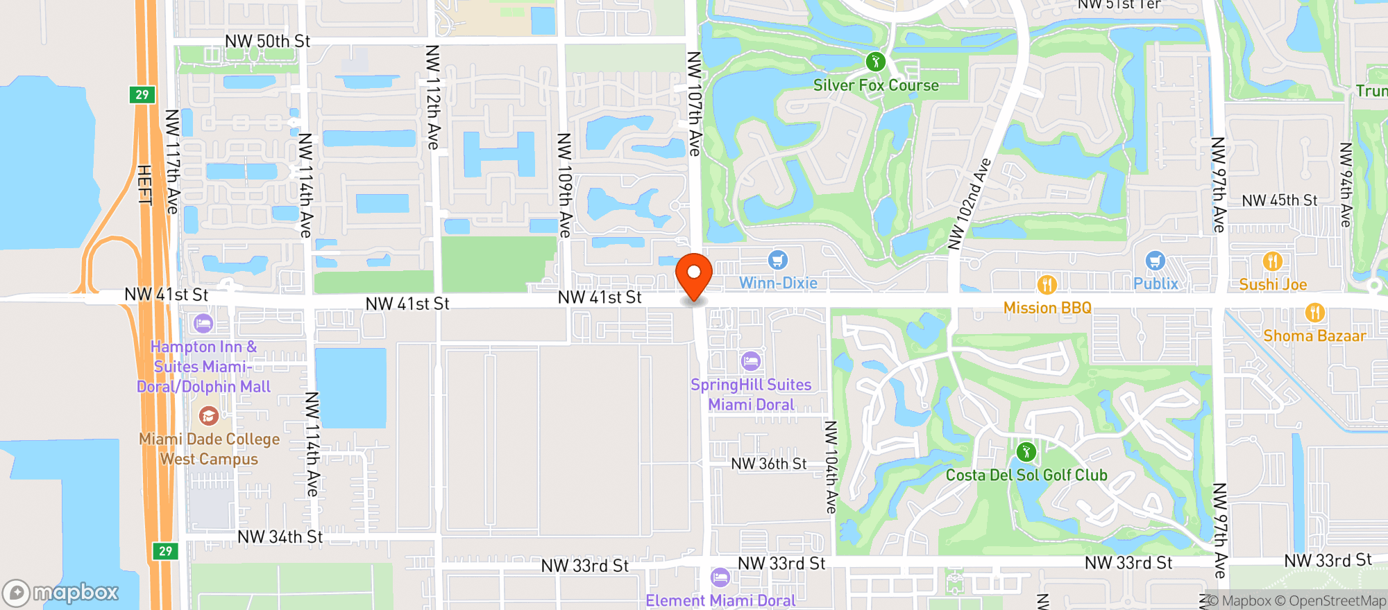 Map showing Whole Foods Market