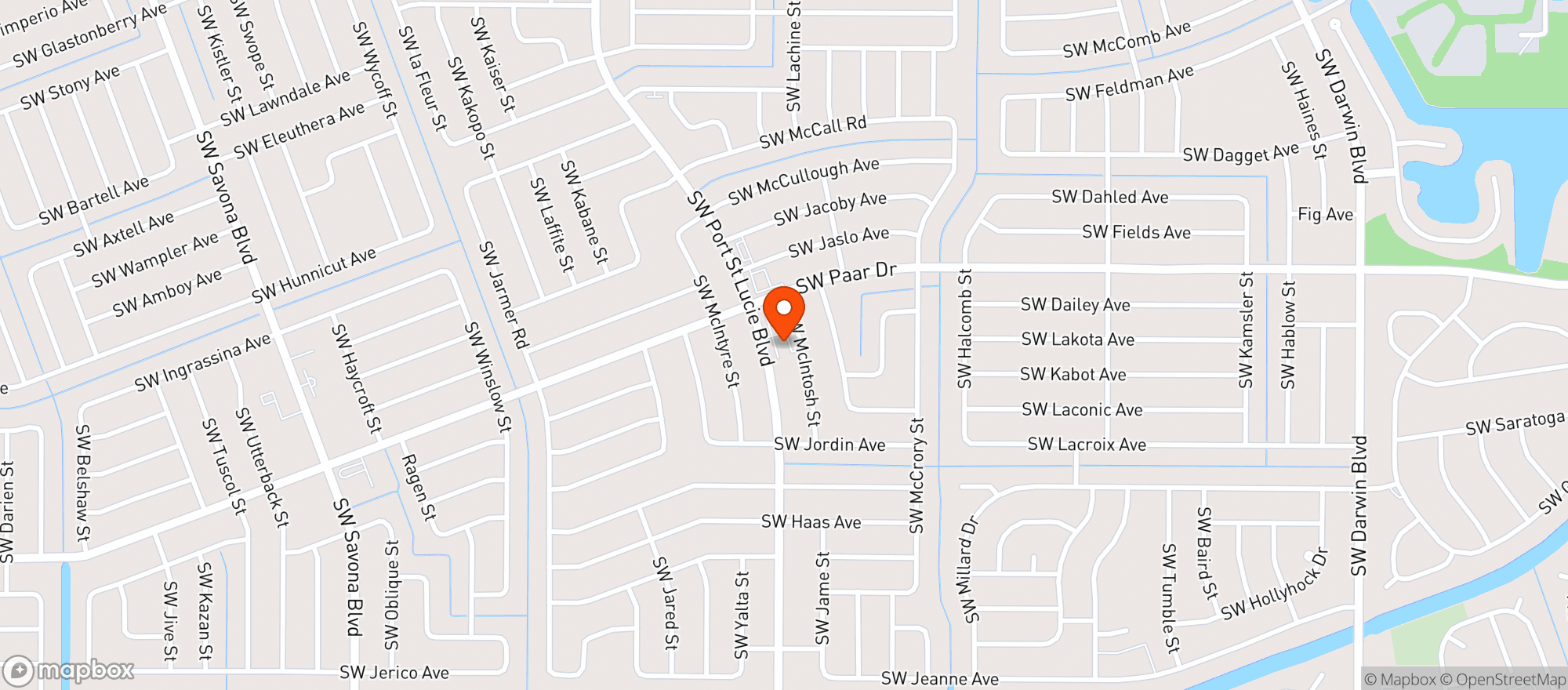 Map showing Third Base Discount Beverage