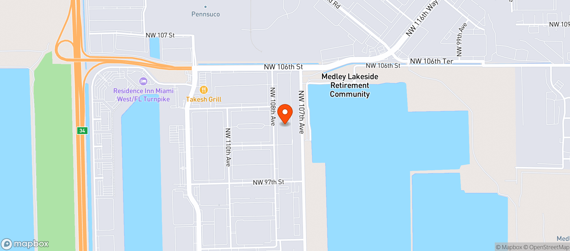 Map showing Glen Liquor and Fine Wines