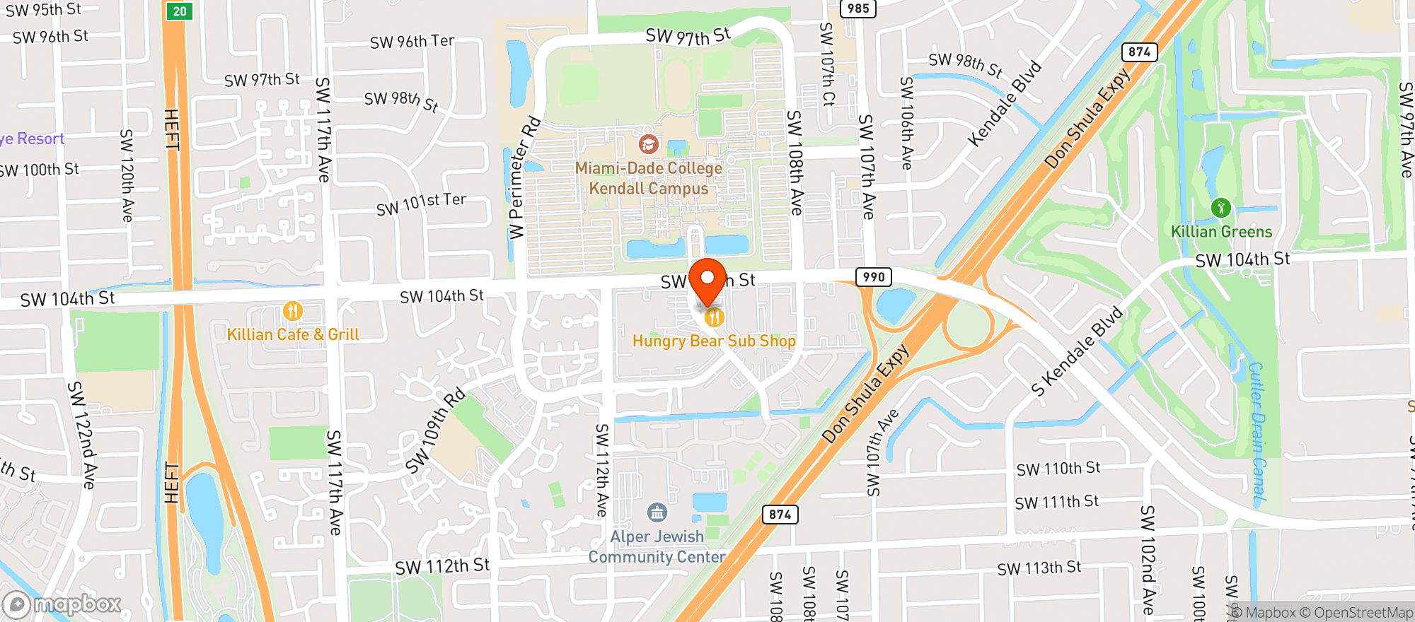 Map showing Qonda Taqueria