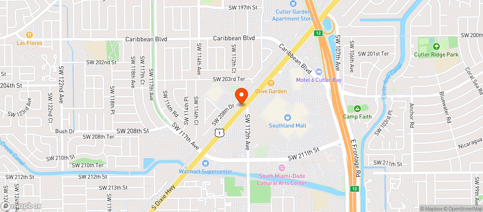 Map showing RED ROOSTER LIQUORS