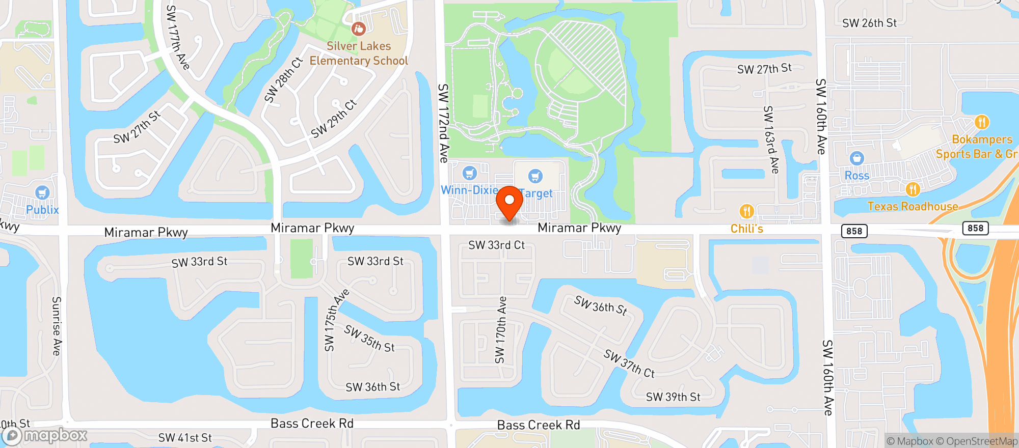 Map showing ABC Fine Wine & Spirits