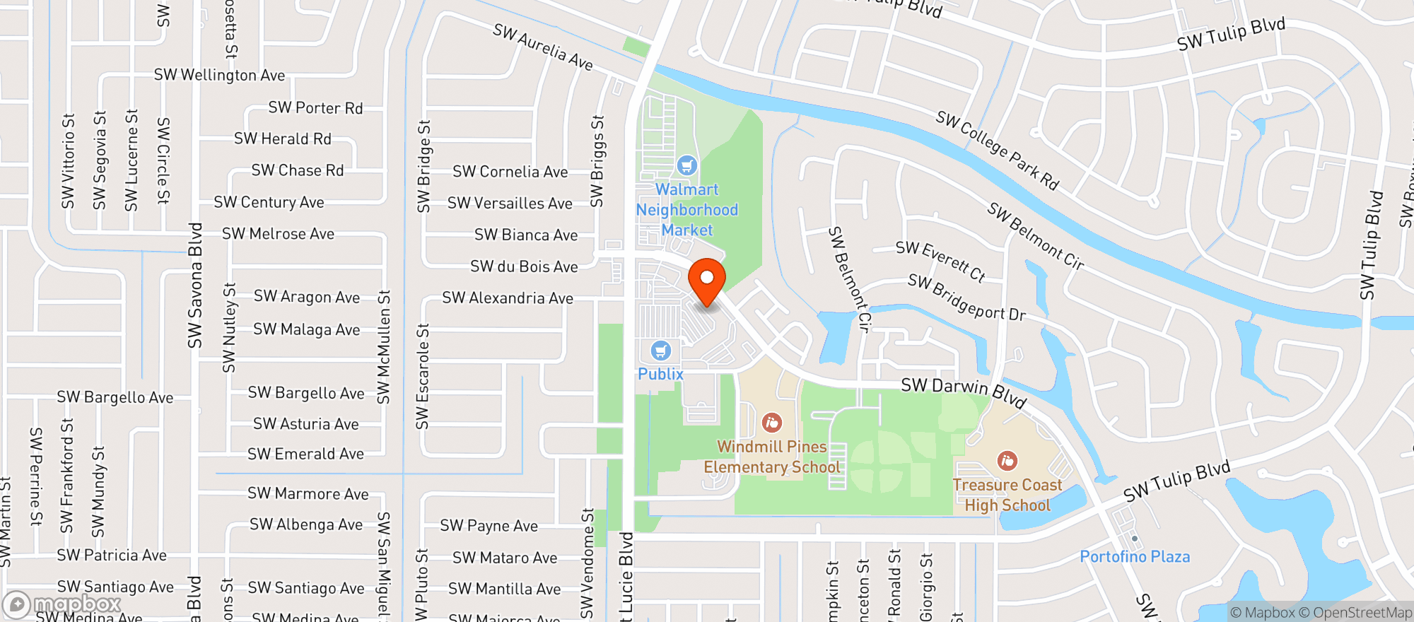 Map showing Pride Liquors
