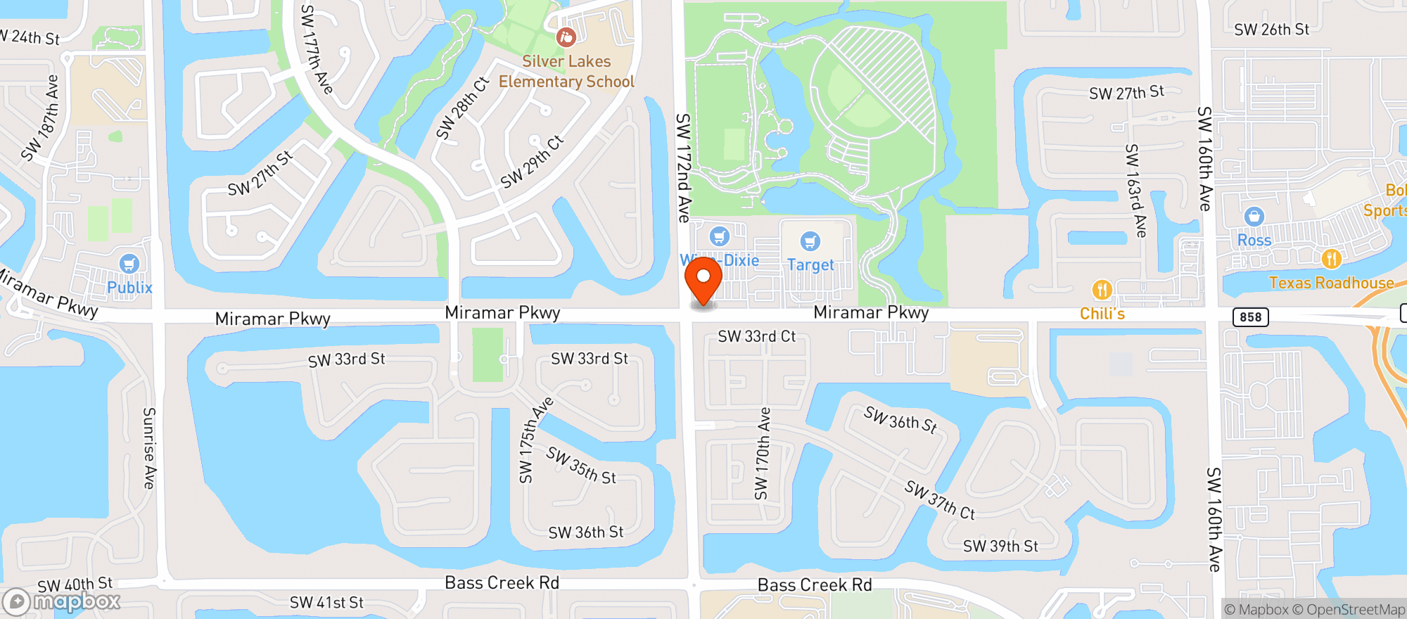 Map showing Bluntly Smoke Shop