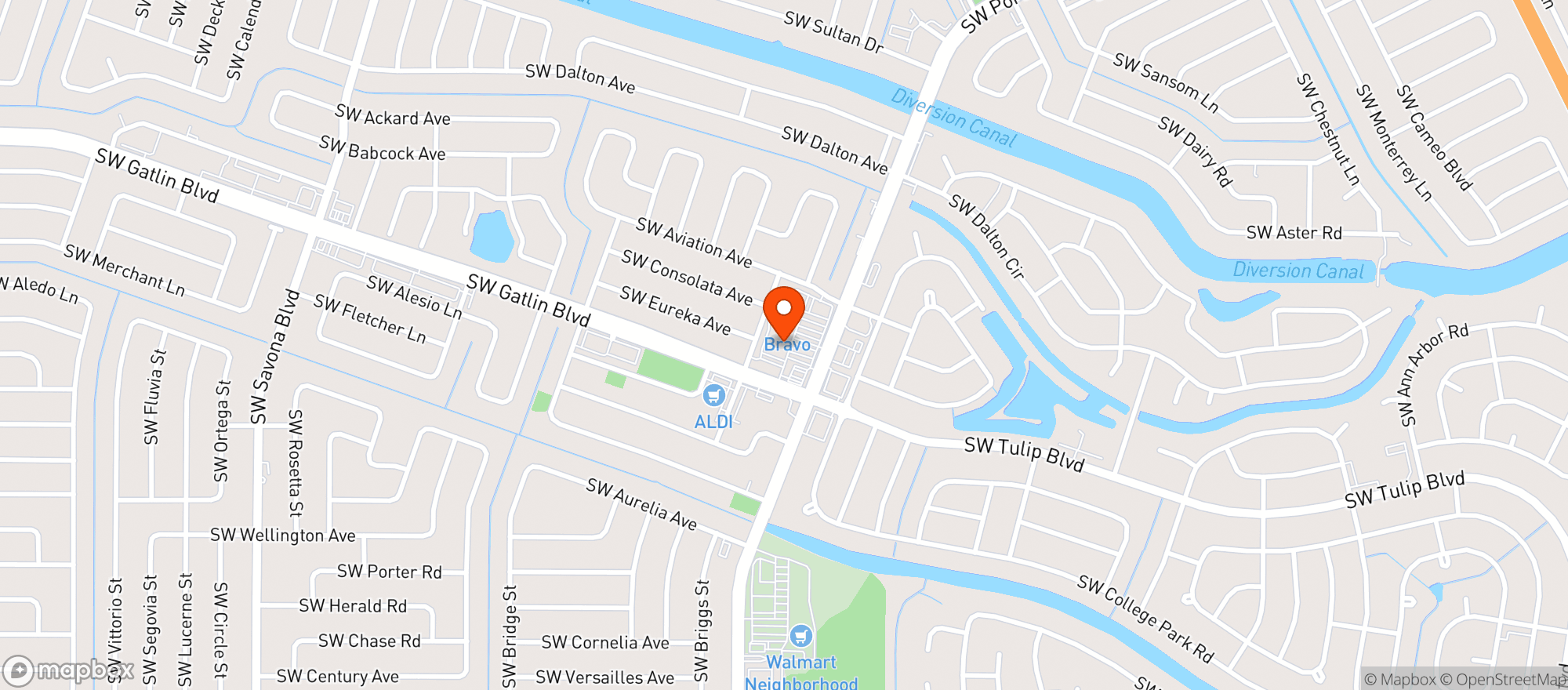 Map showing Third Base Discount Beverage