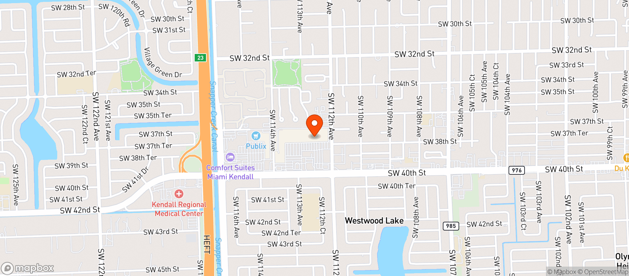 Map showing Winn Dixie - 0254