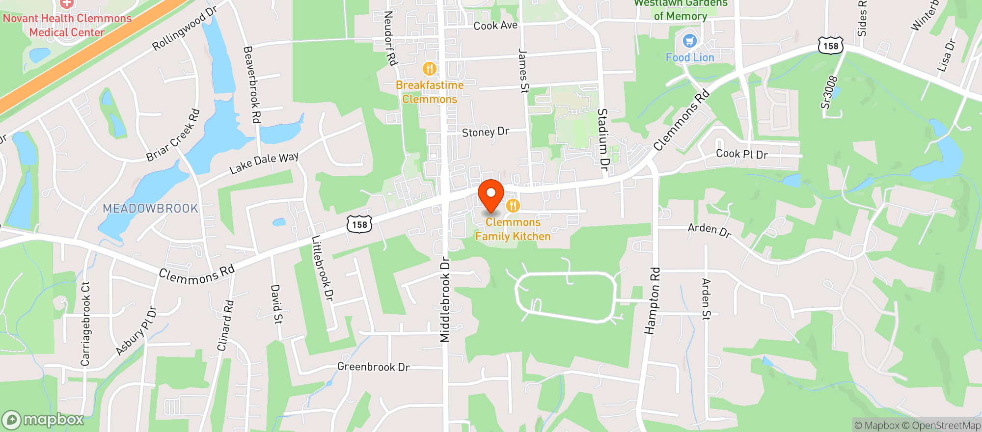 Map showing Walmart Neighborhood Market