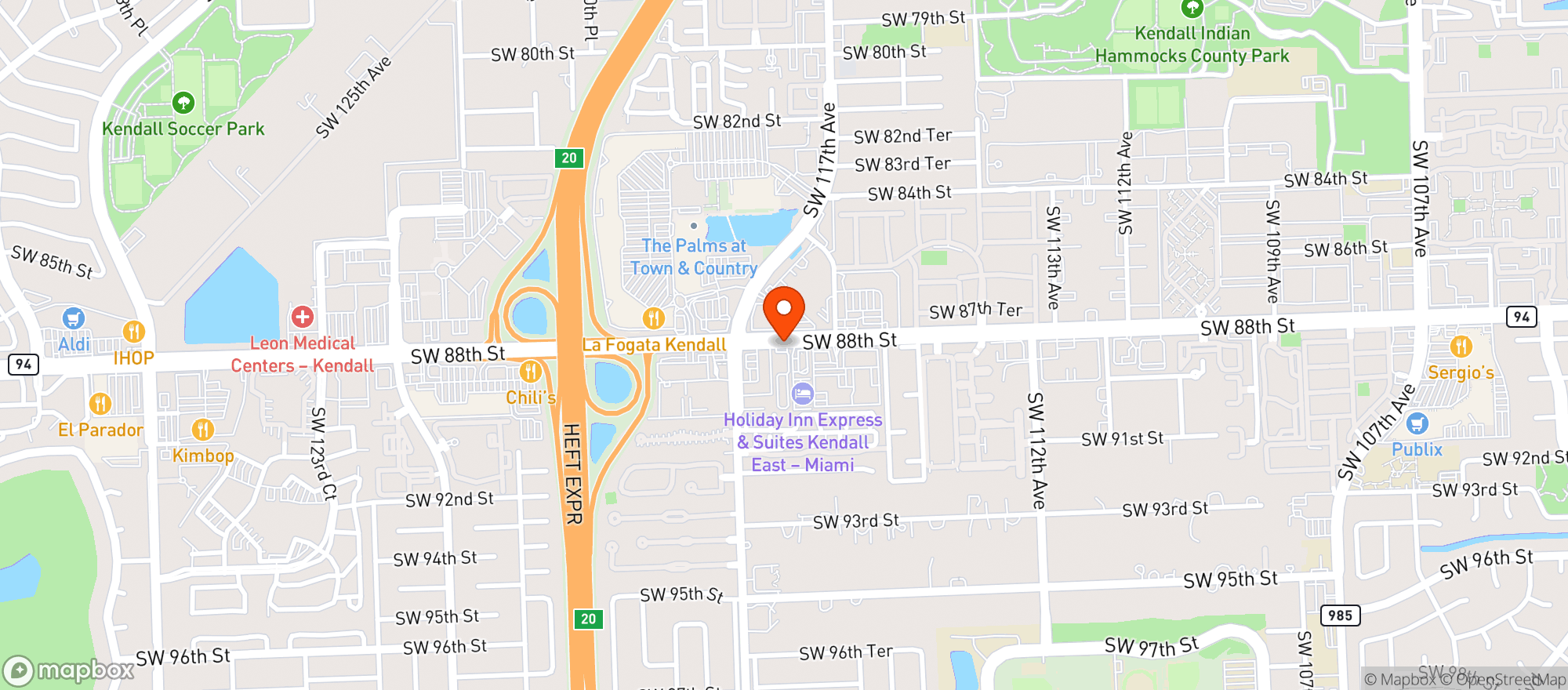 Map showing Red Lobster