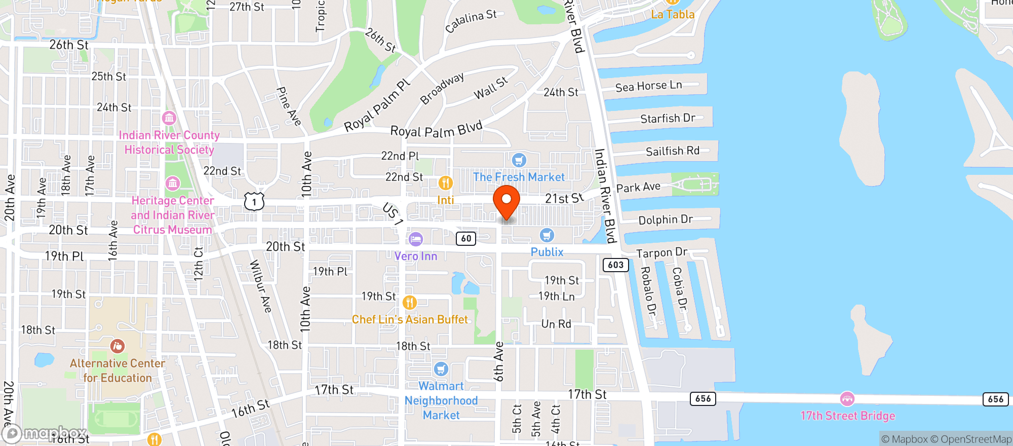 Map showing Gnc - 3681 - Treasure Coast Plaza