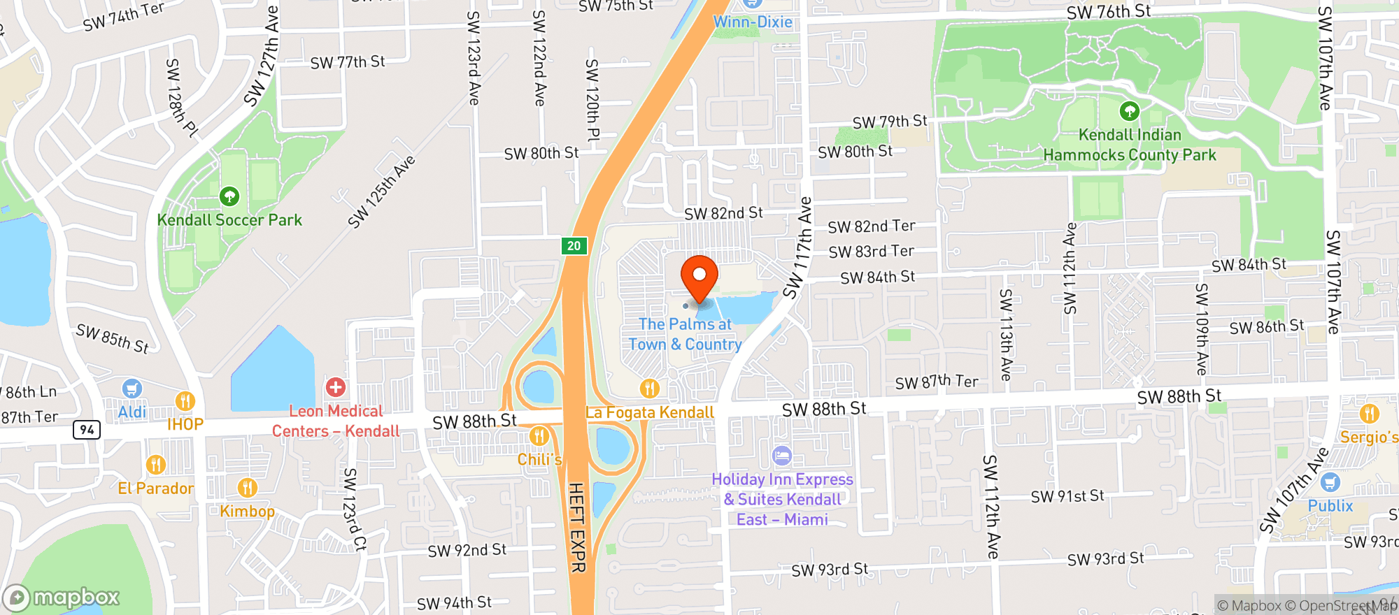 Map showing La Canita
