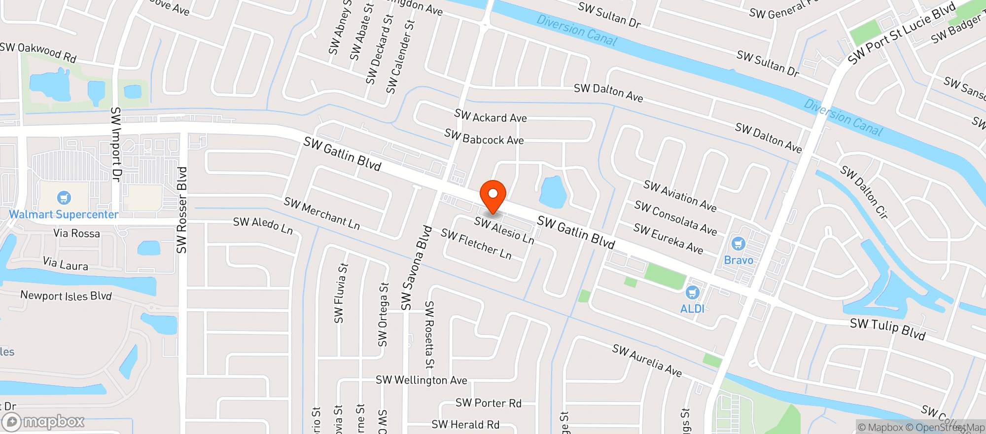 Map showing In And Out Liquors