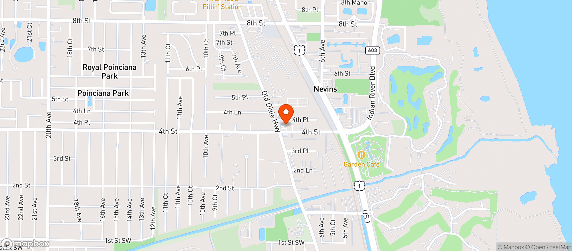 Map showing Pick N Move