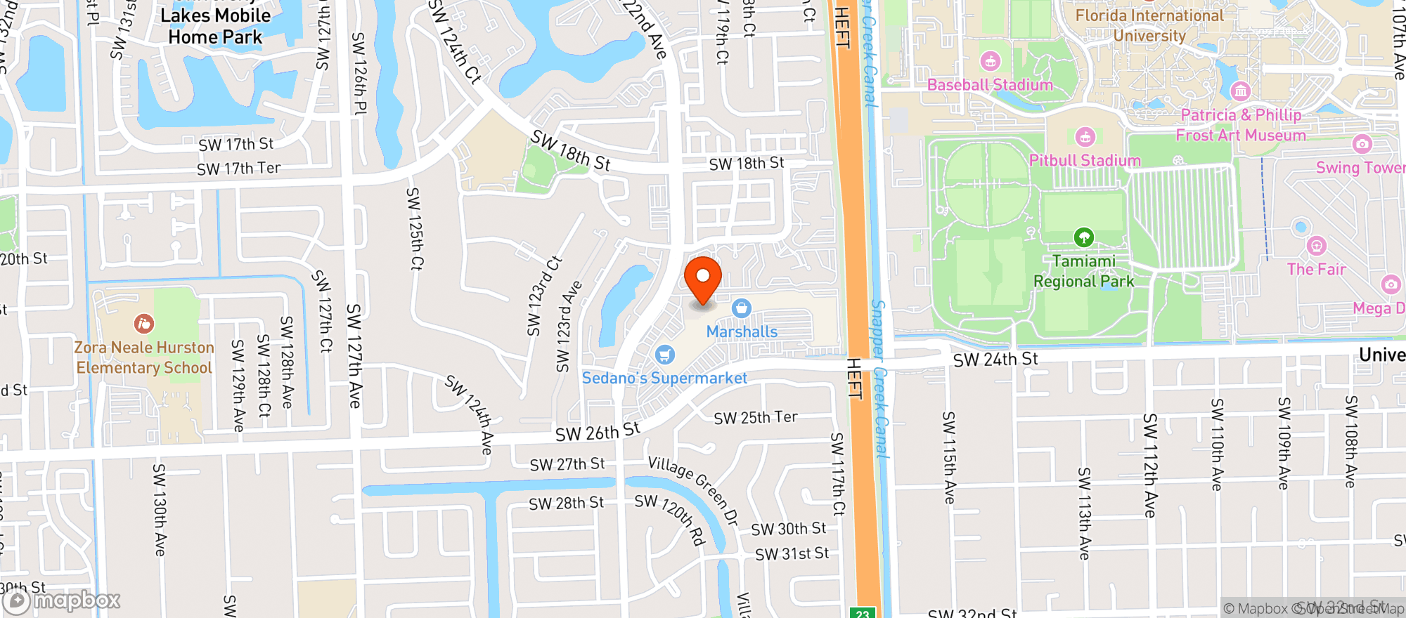 Map showing Amc Theatres Tamiami 18 #278