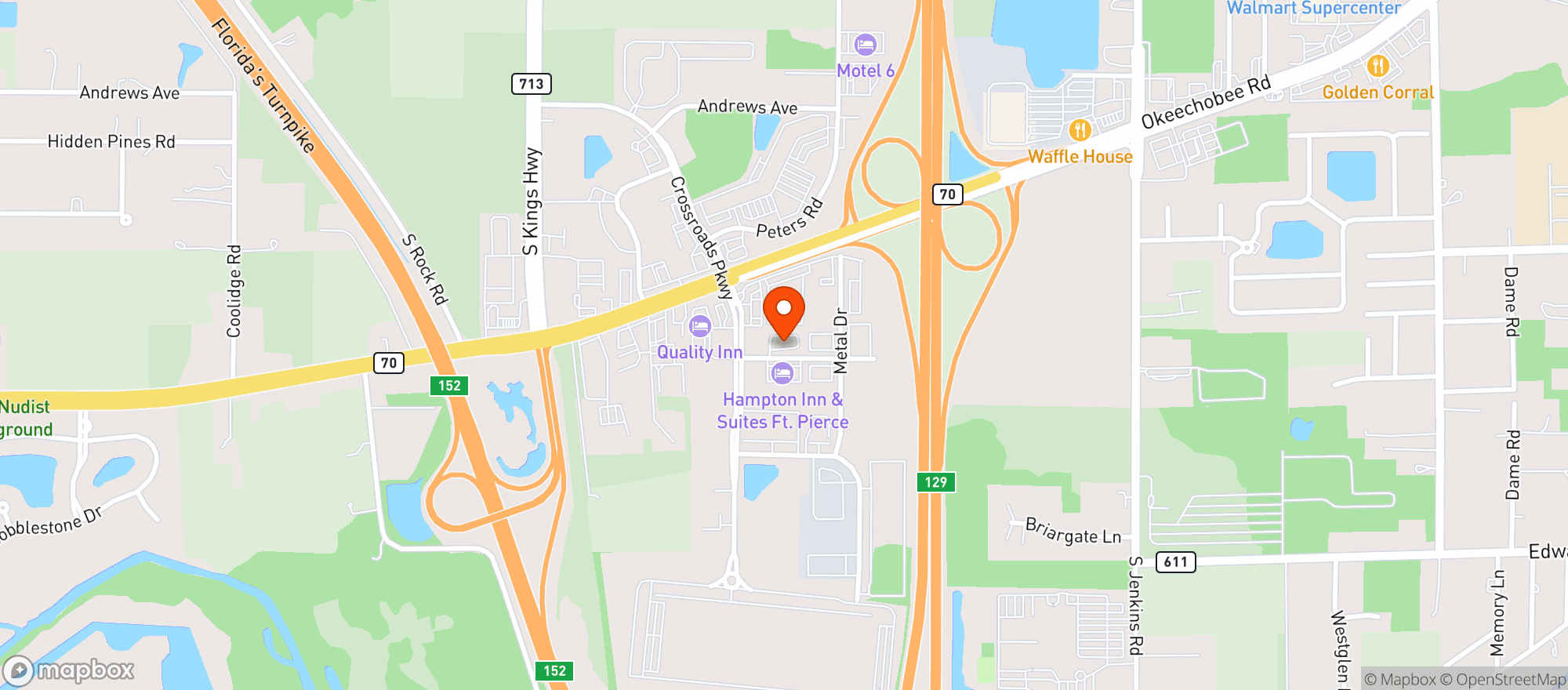 Map showing Home2 Suites By Hilton