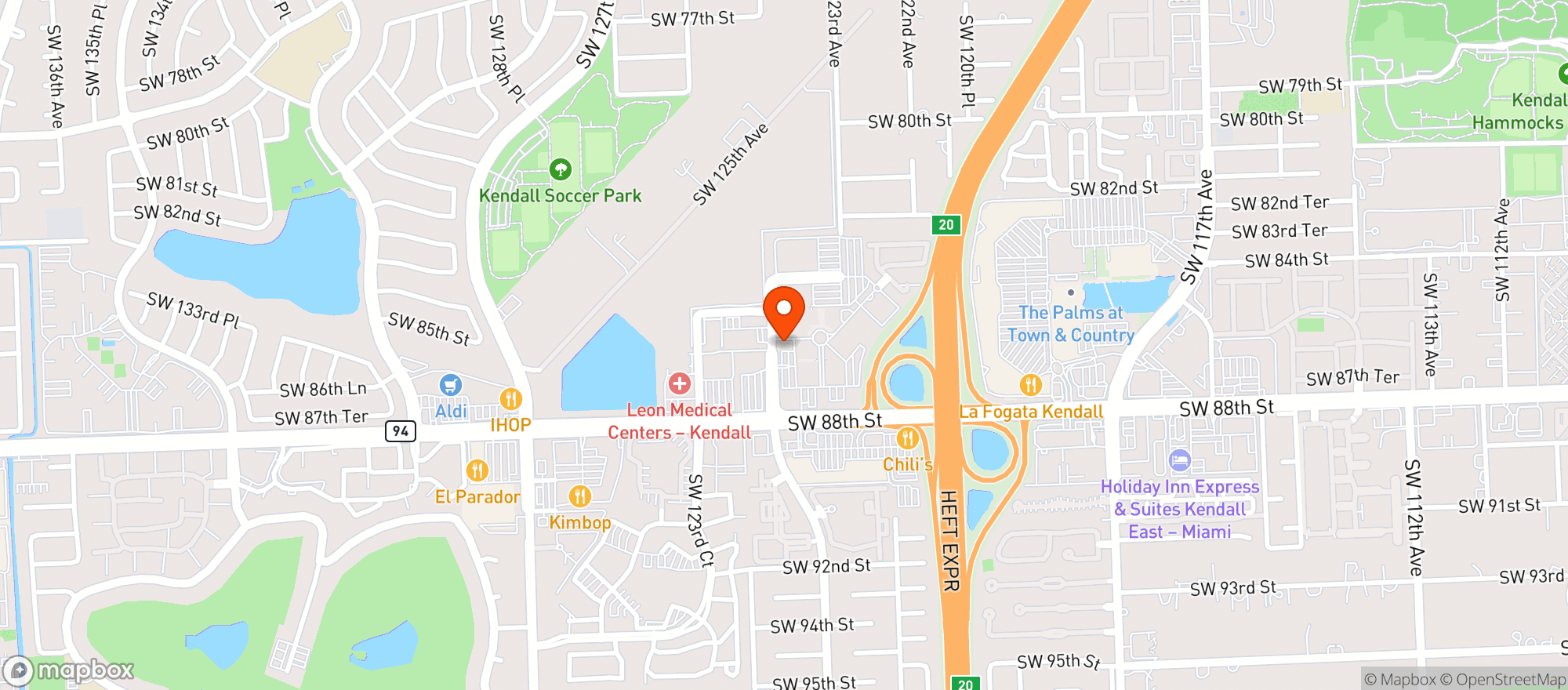 Map showing Apocalypse Bbq
