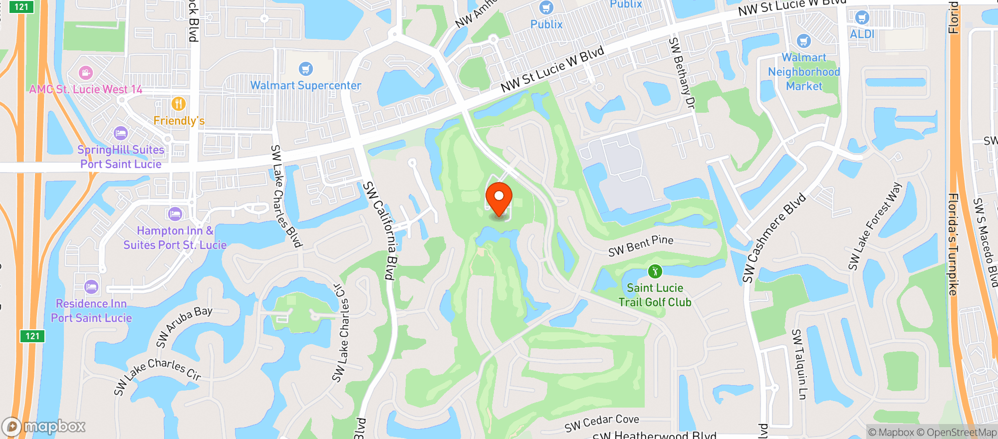 Map showing Creative Catering