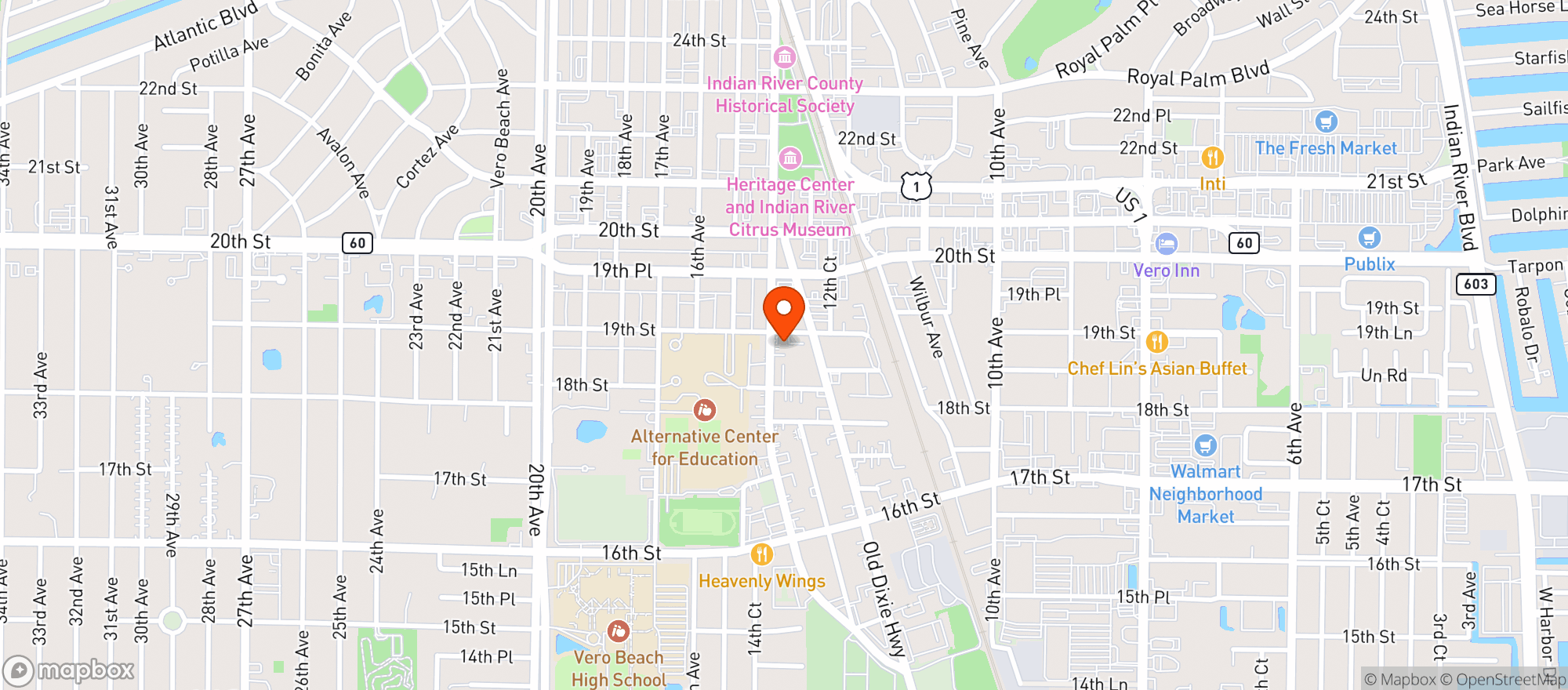 Map showing Gk Food Mart