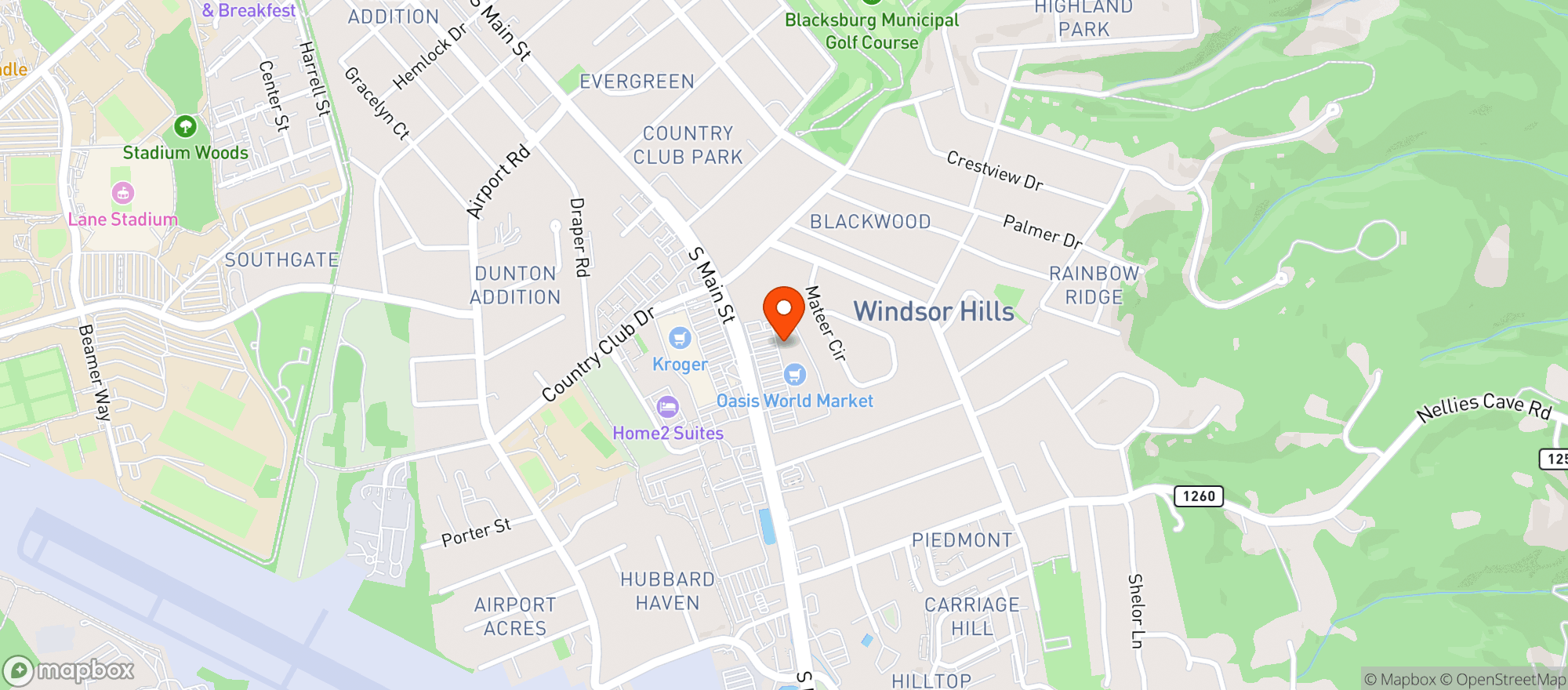 Map showing Our Daily Bread Bakery &