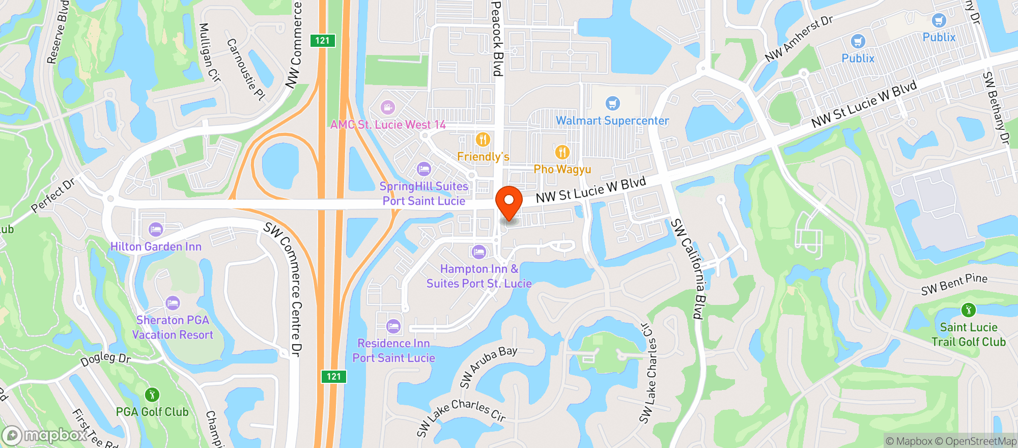 Map showing Vitamin Shoppe - Port St Lucie
