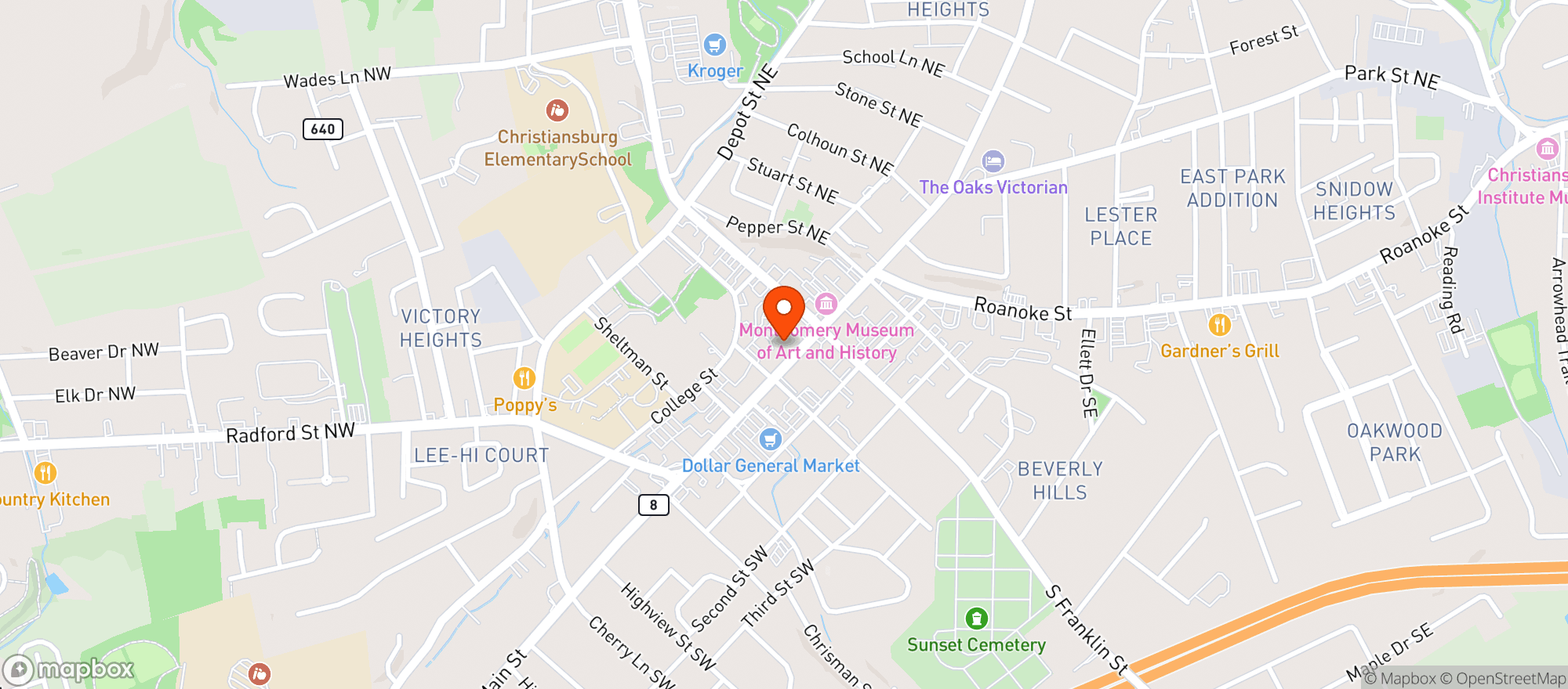 Map showing Macados
