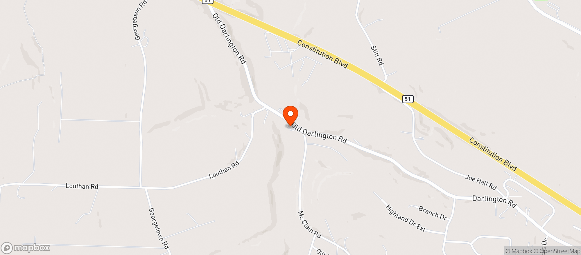 Map showing J. Kells Front Door Tavern