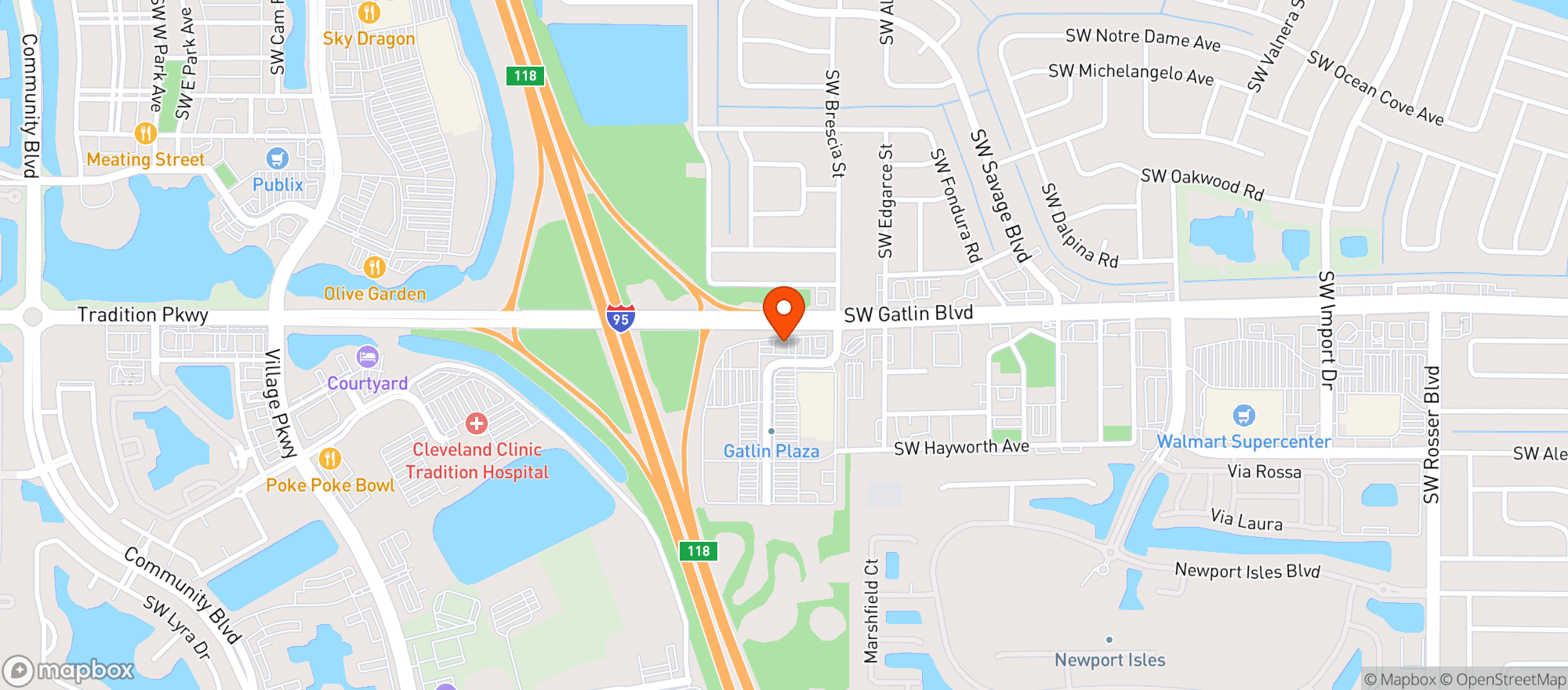Map showing Millers Ale House