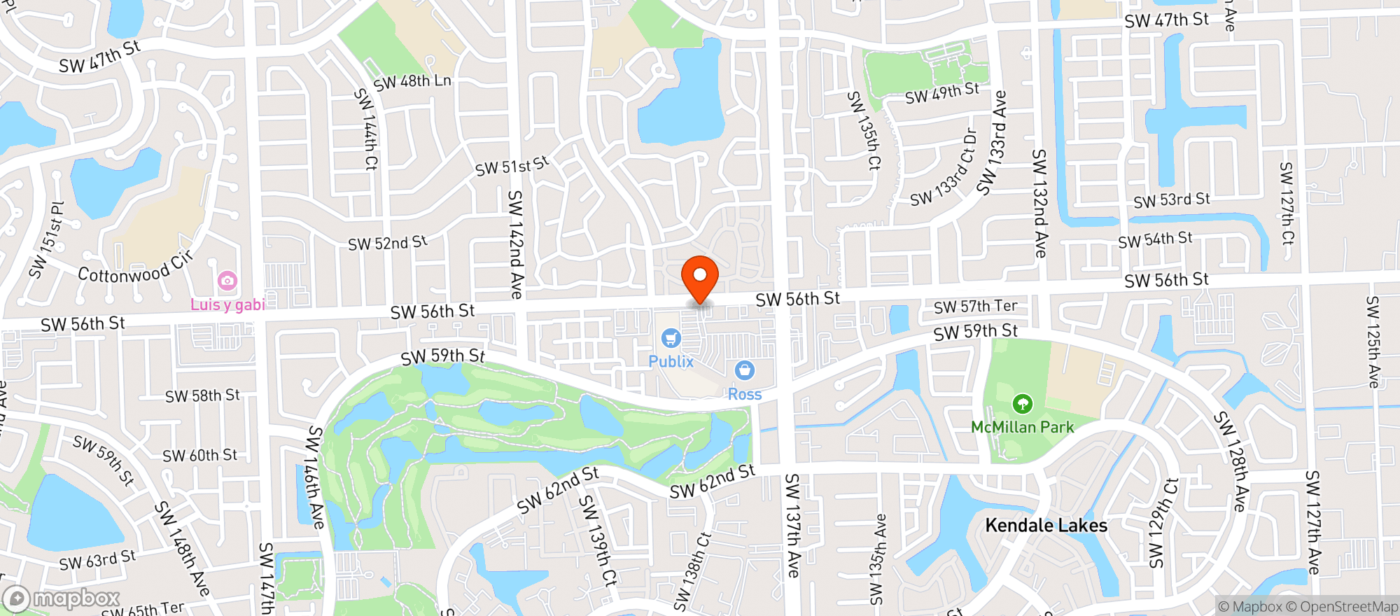Map showing Publix