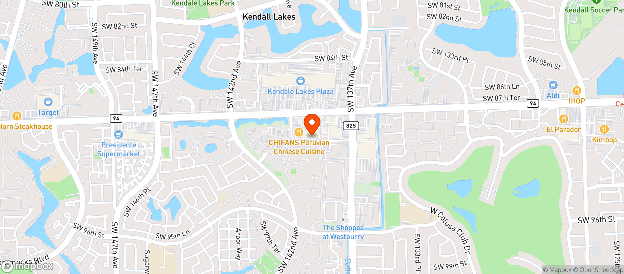 Map showing Publix