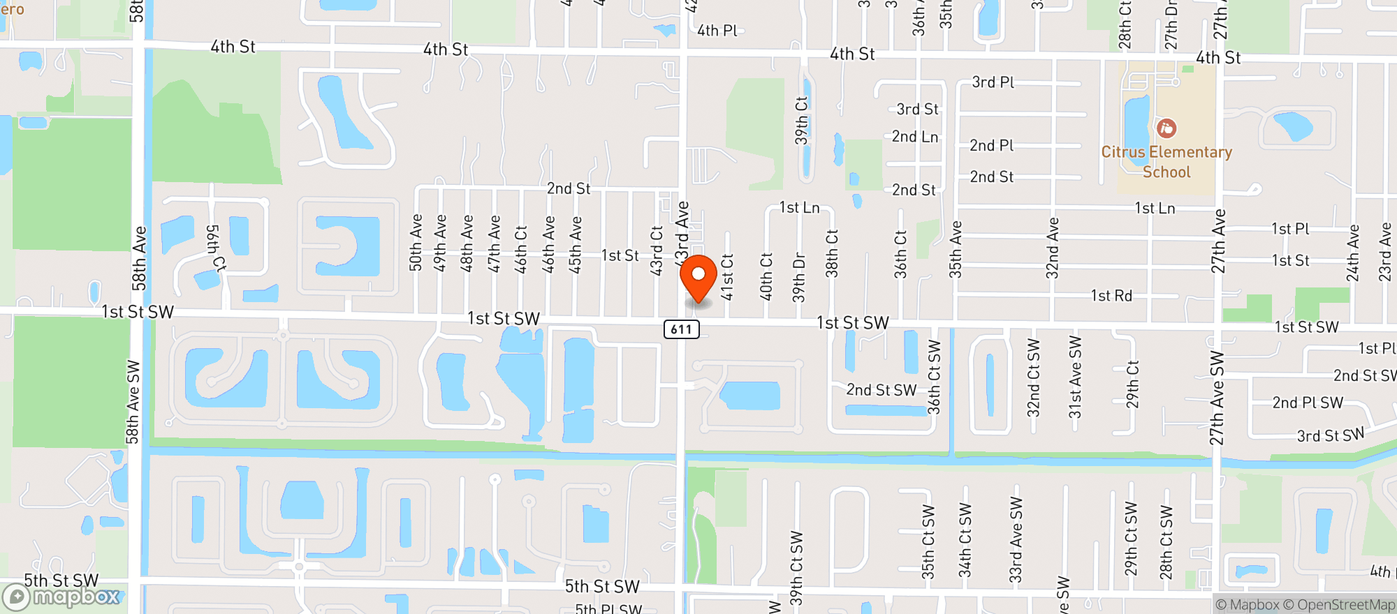 Map showing Chevron Of Vero Beach