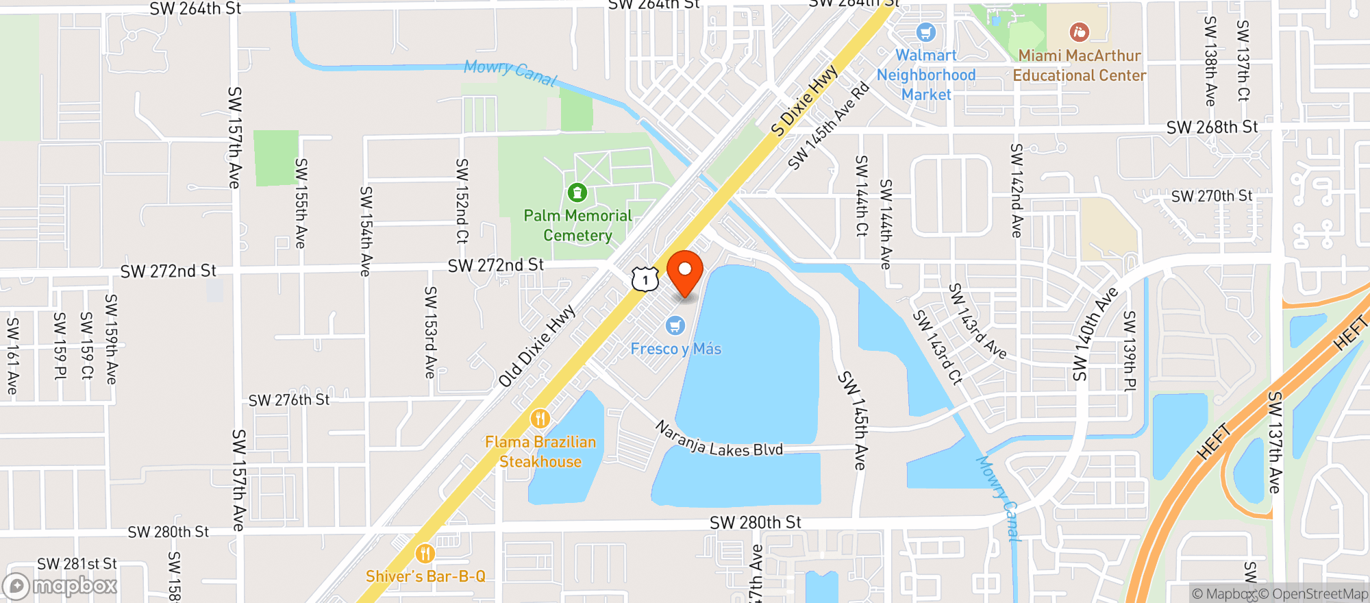 Map showing Best Buy Liquors