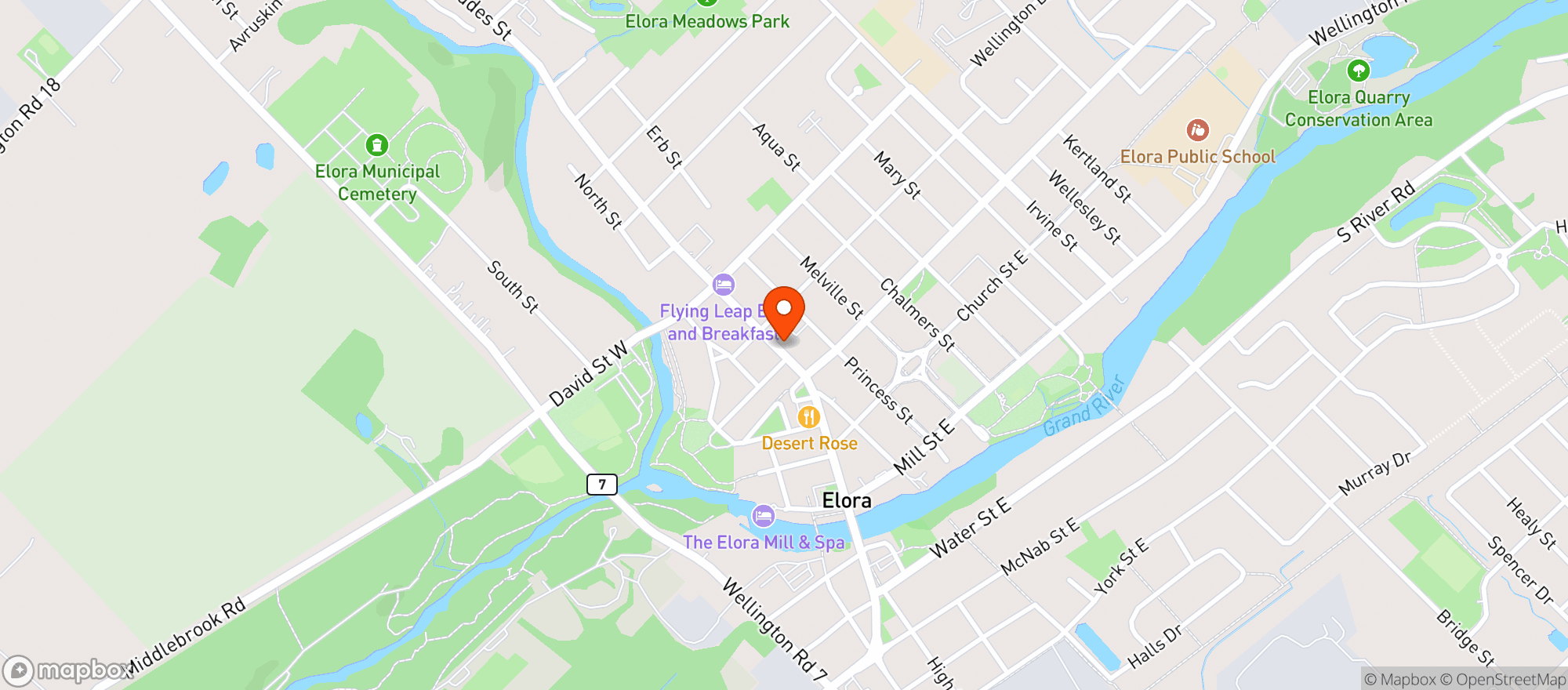 Map showing Geddes Street Market