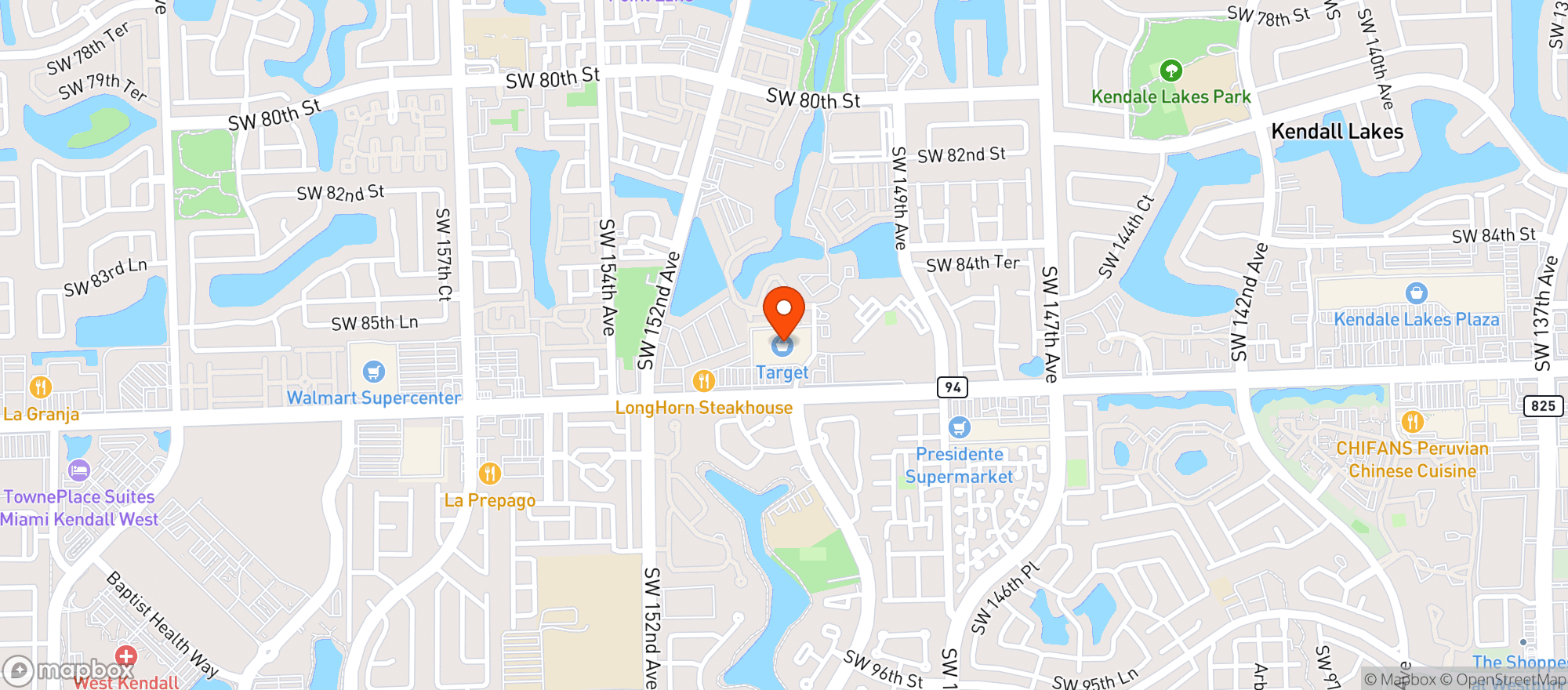 Map showing TARGET