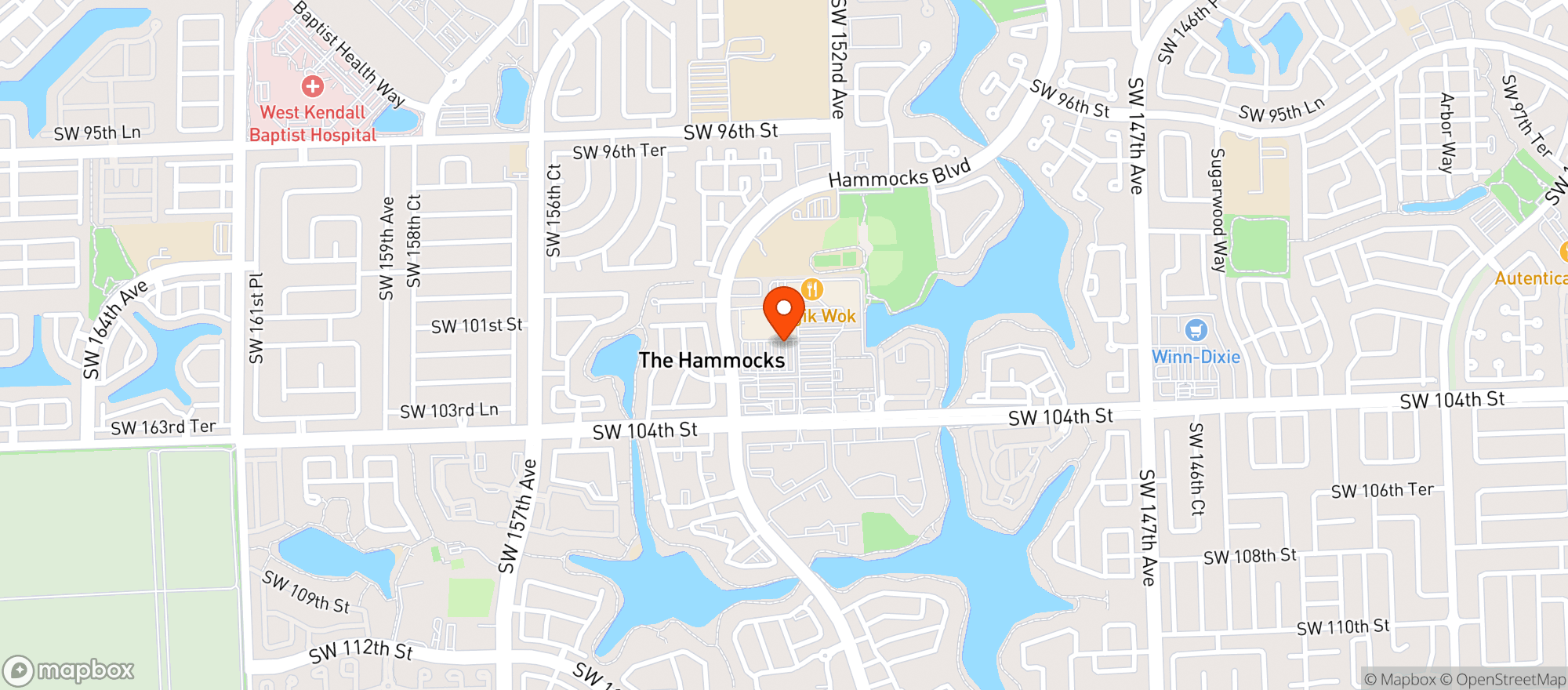 Map showing Publix