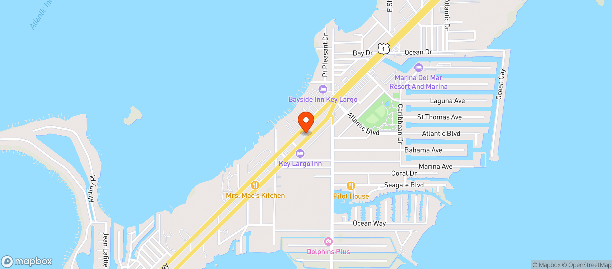 Map showing The Greeen House