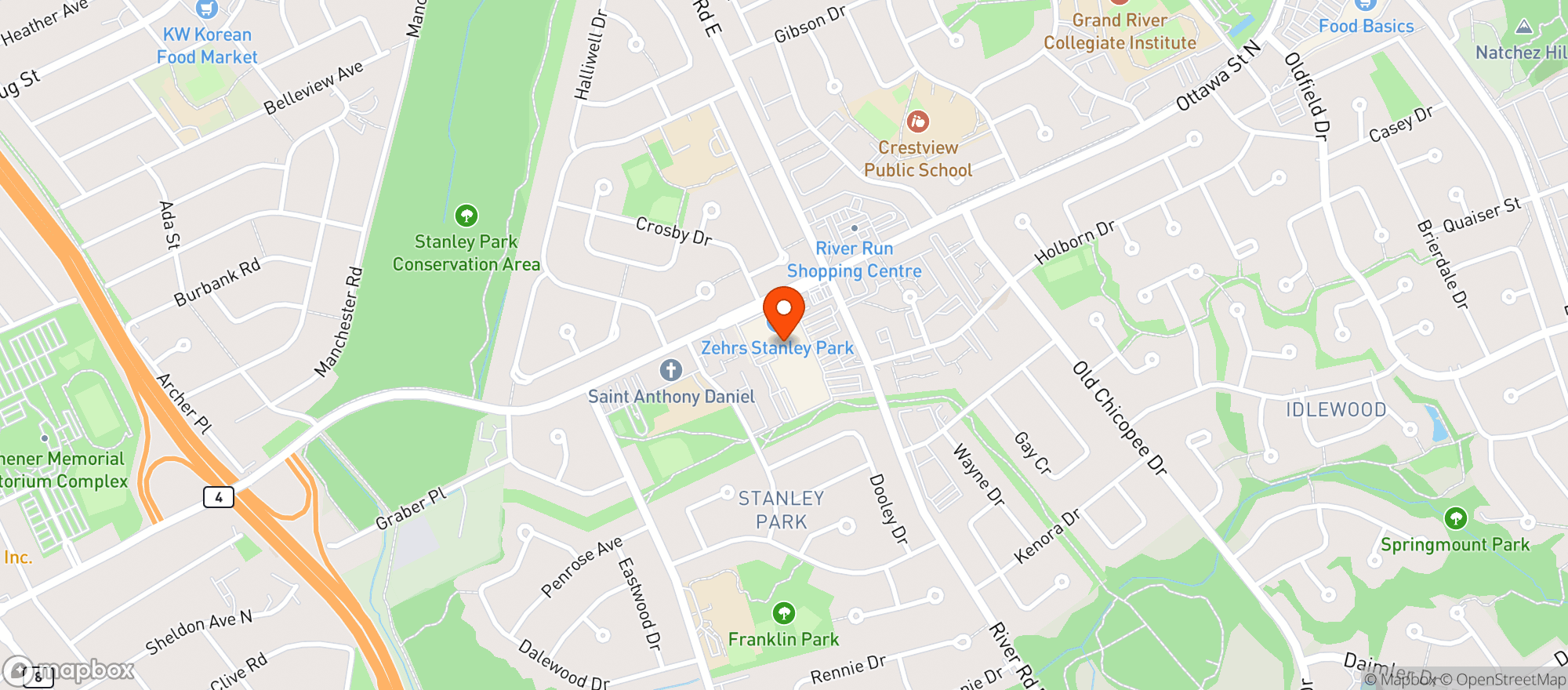 Map showing Lcbo 544
