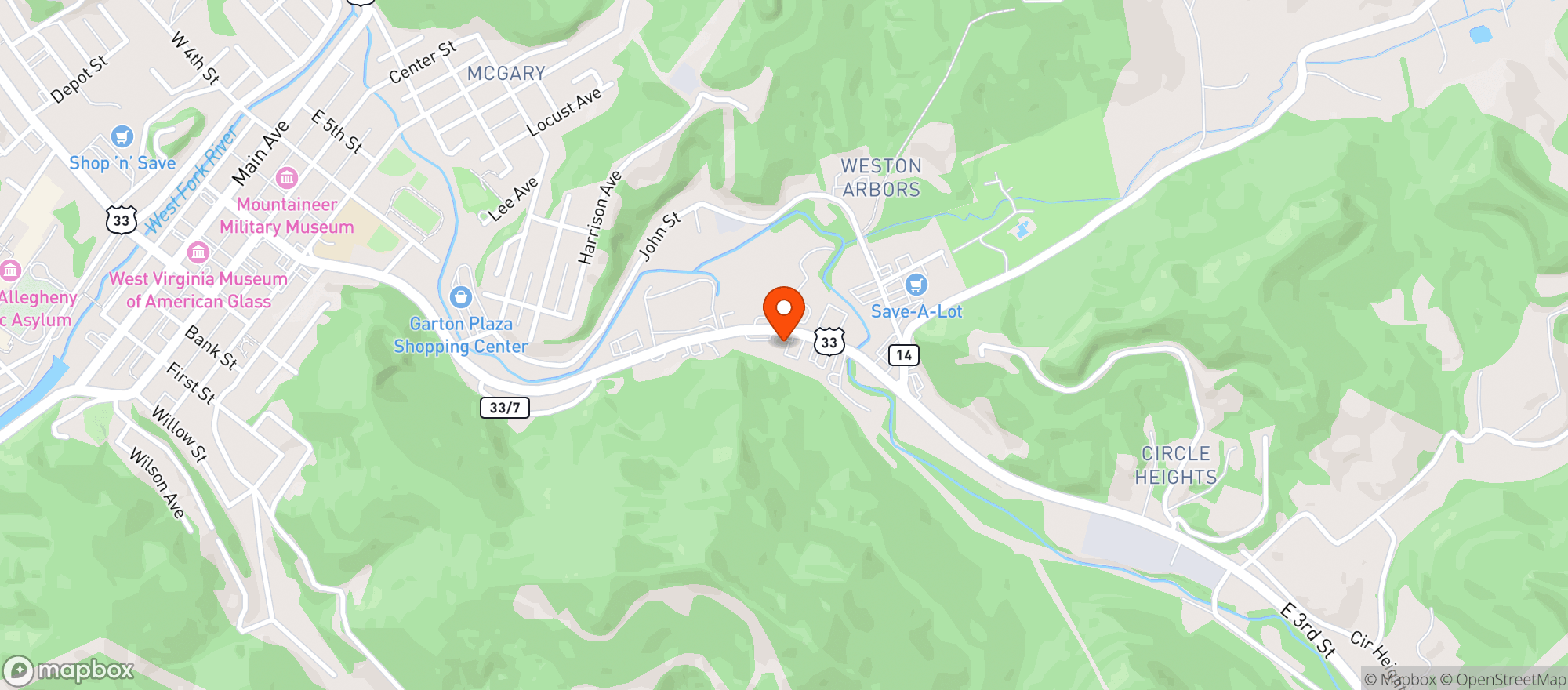 Map showing Smoker Friendly #27