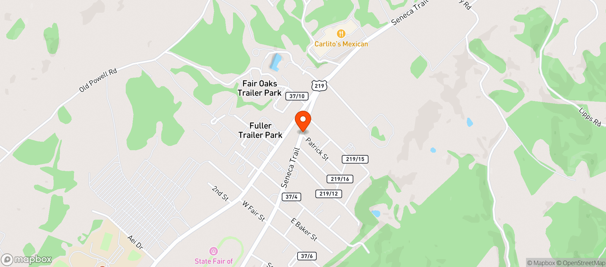 Map showing The Loft Liquor