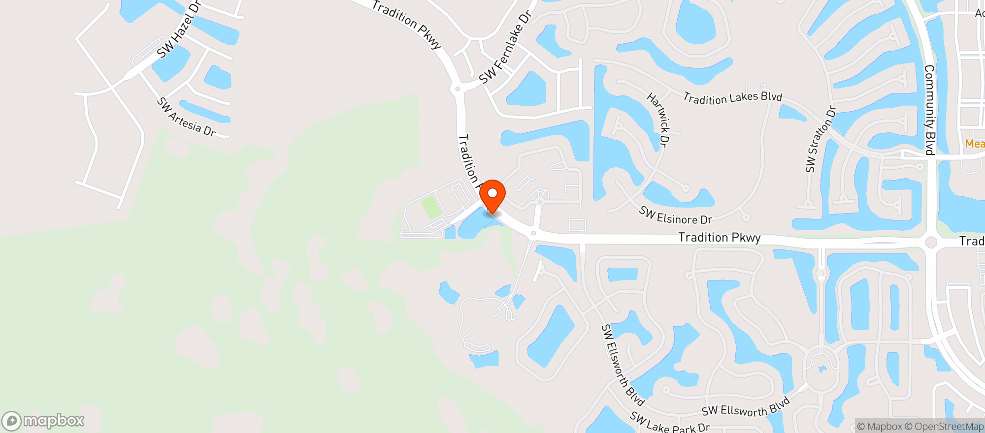 Map showing Parkway Wine & Spirit
