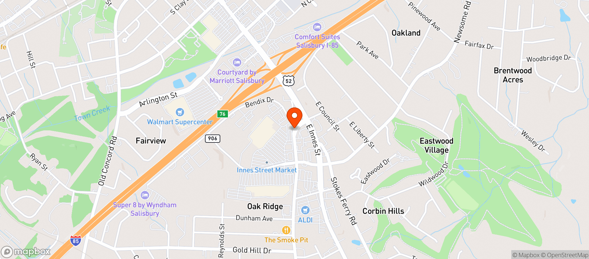 Map showing Gnc - 6116 - Innes Street Market